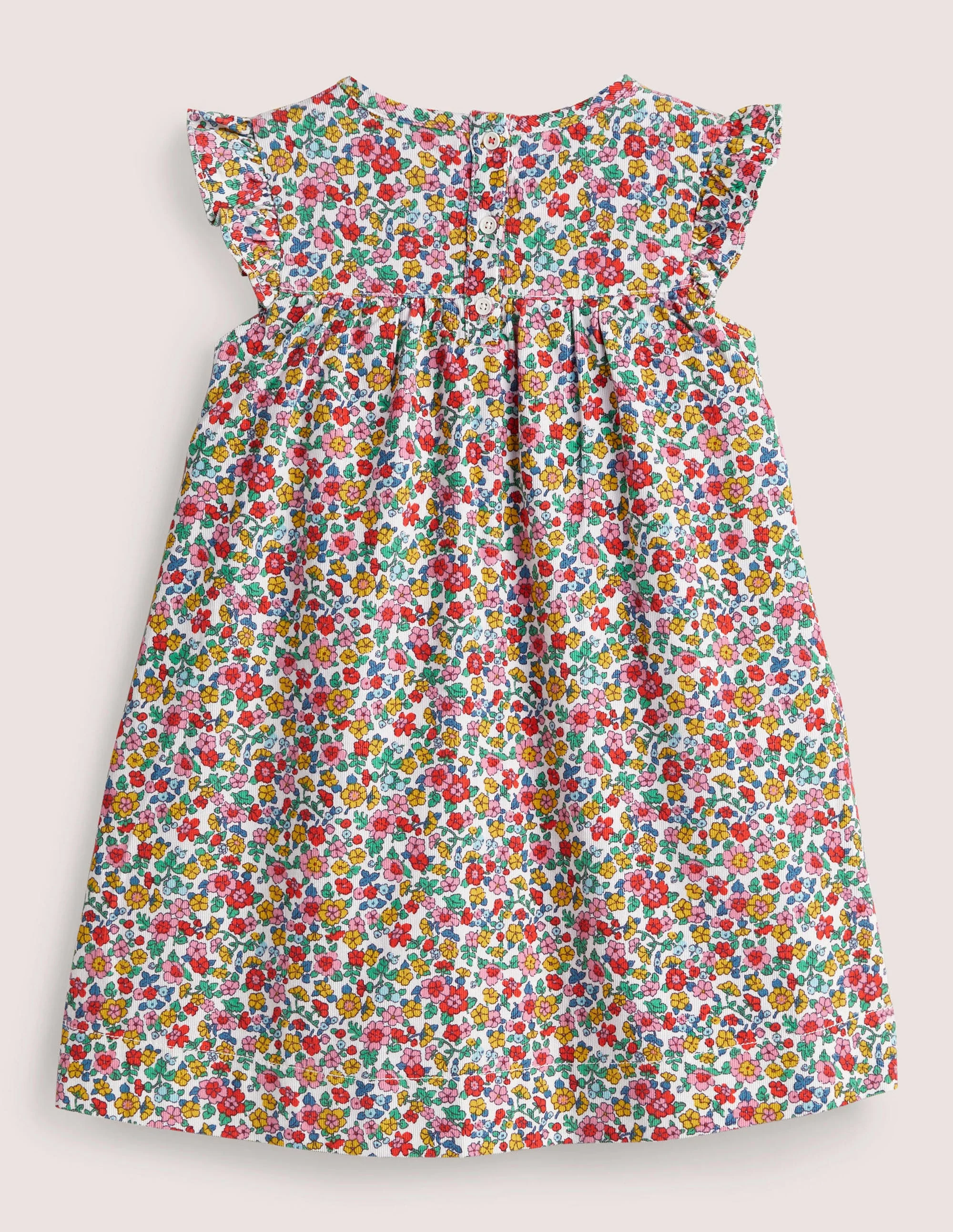 Bequemes Kleid für jeden Tag-Naturweiß, Vintage-Blumenmuster - Image 2