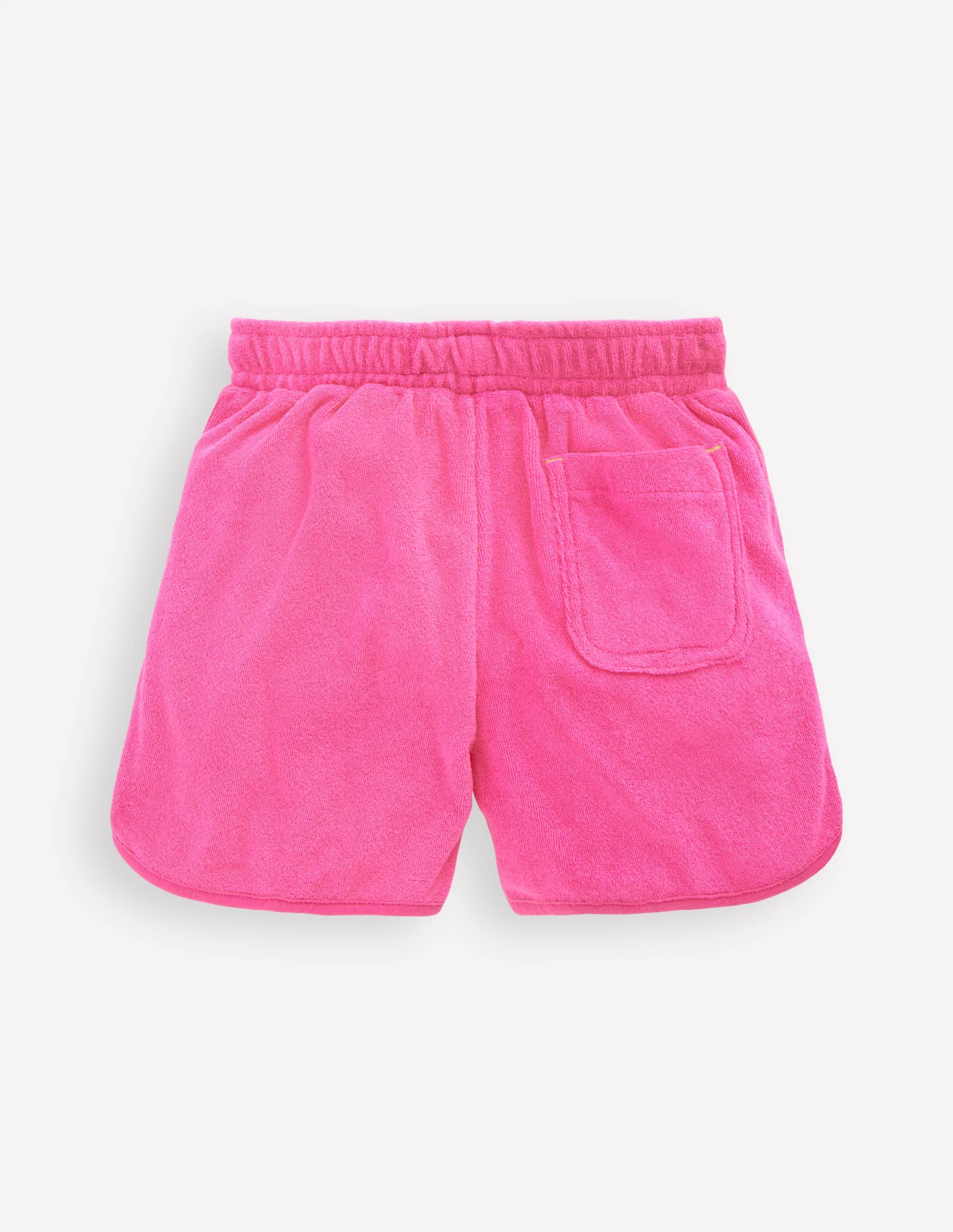 Bestickte Frottee-Shorts-Sorbet-Rosa Stickerei - Image 4
