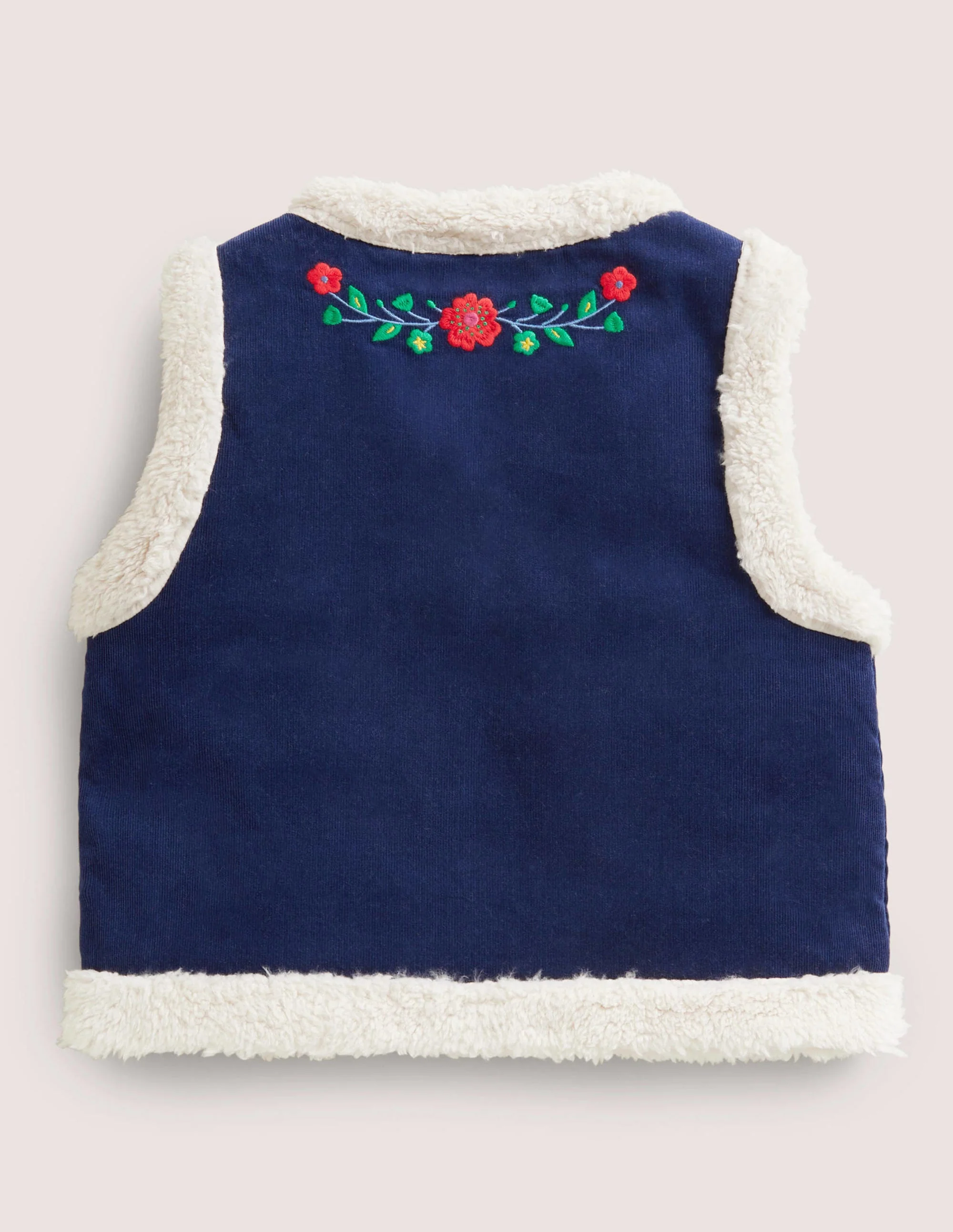 Bestickte Weste mit kuscheligem Futter-Schuluniform-Navy - Image 2