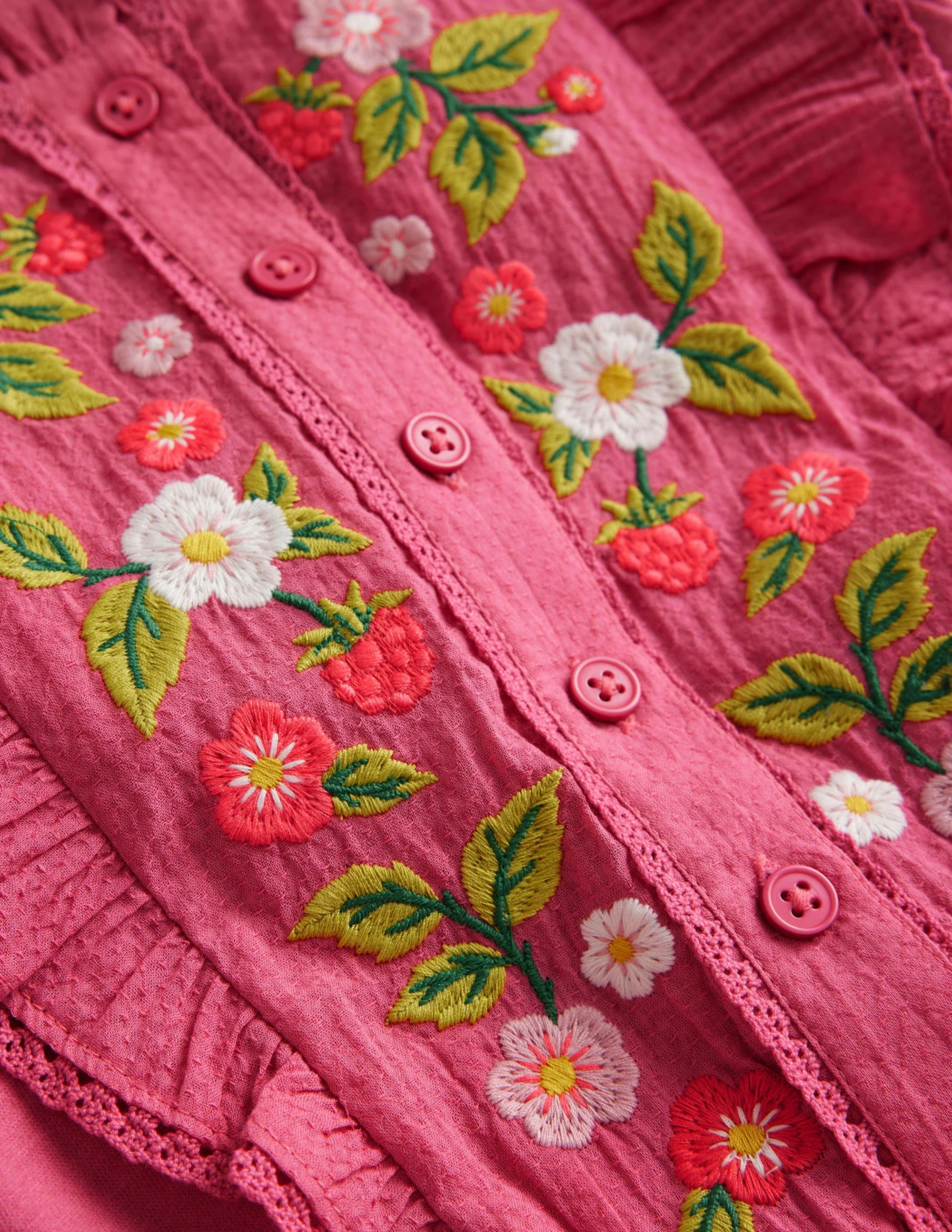 Bestickter Jersey-Overall-Zartrosa - Image 3