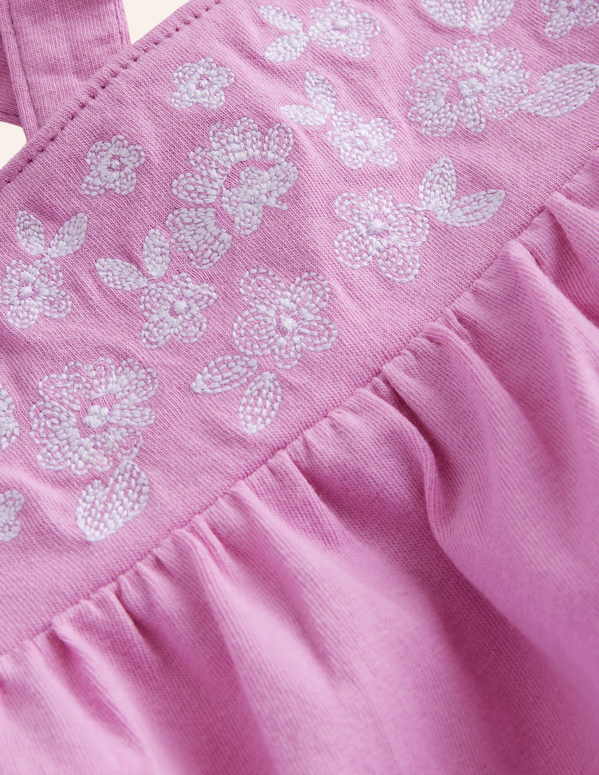 Besticktes Jersey-Oberteil-Kosmos-Rosa - Image 3