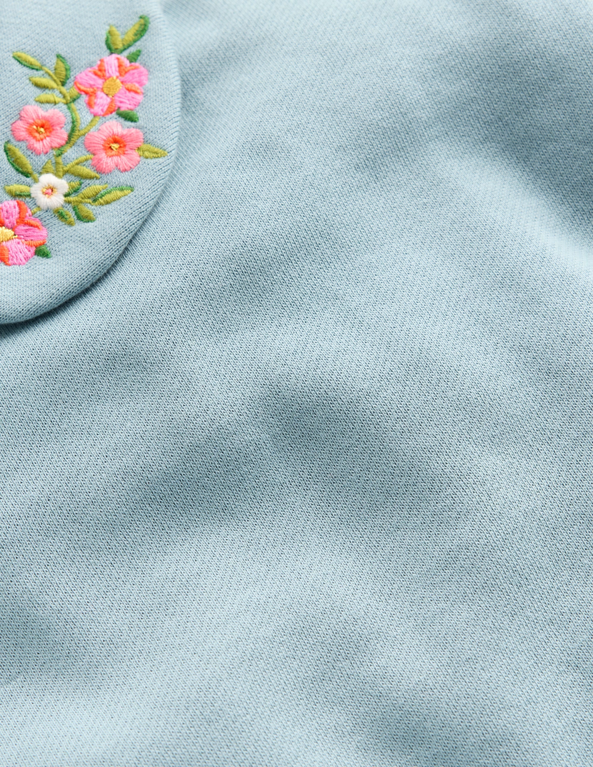 Besticktes Sweatshirt-Gletscherblau Stickerei - Image 3