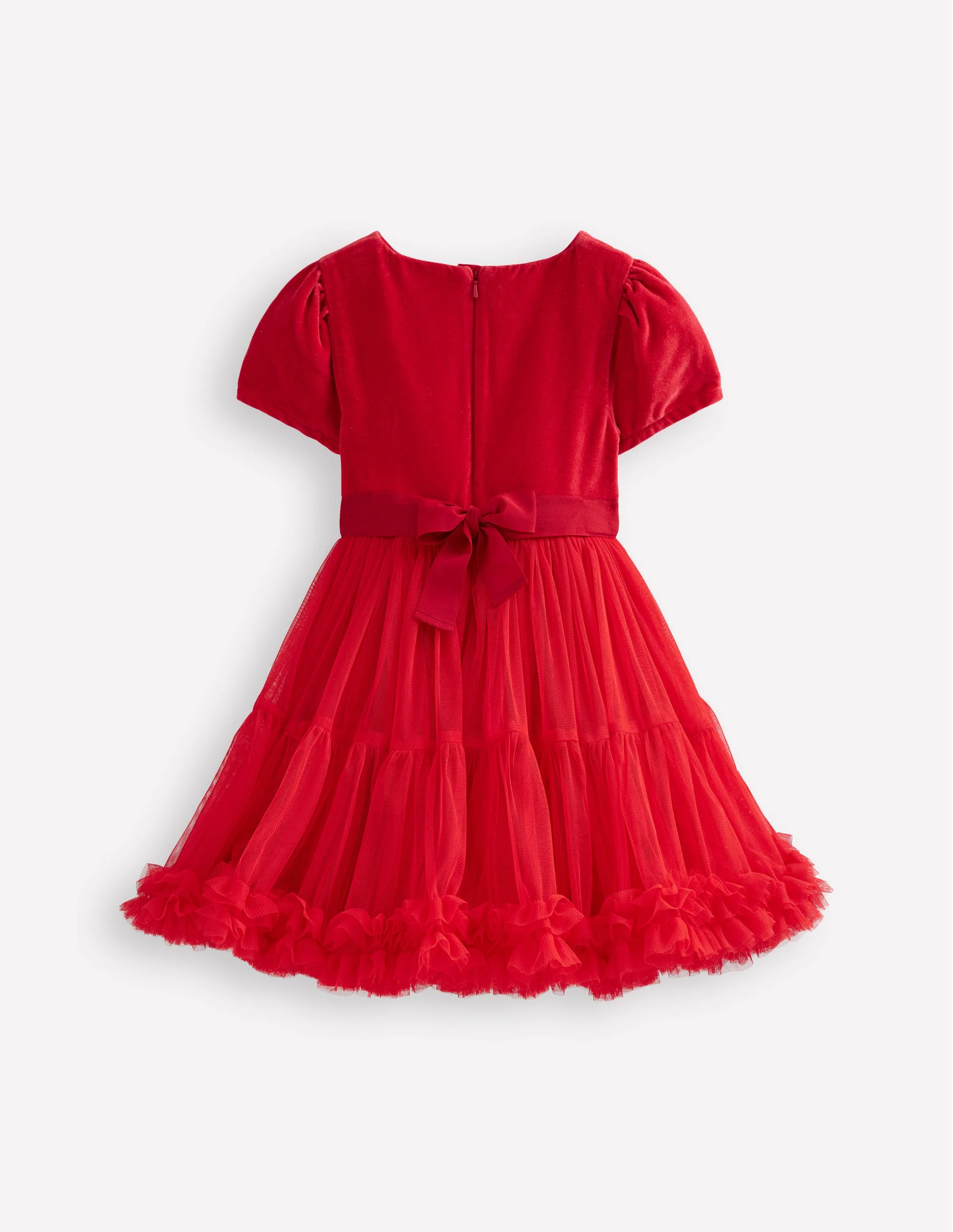 Beth Tüllkleid mit Oberteil aus Samt-Anemone Honeycomb Spot - Image 2
