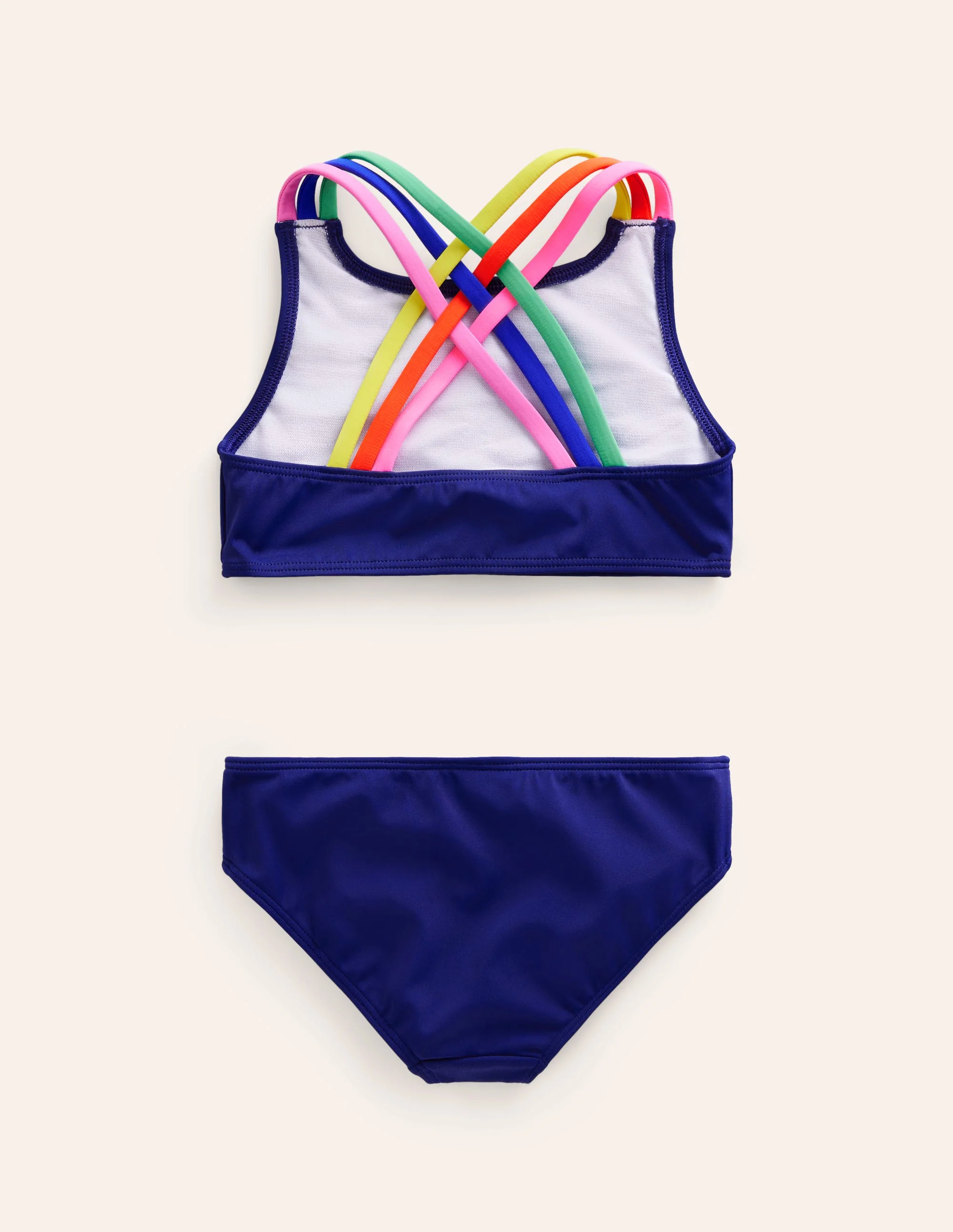 Bikini mit gekreuzten Rückenträgern in Regenbogenfarben-Anemone - Image 2