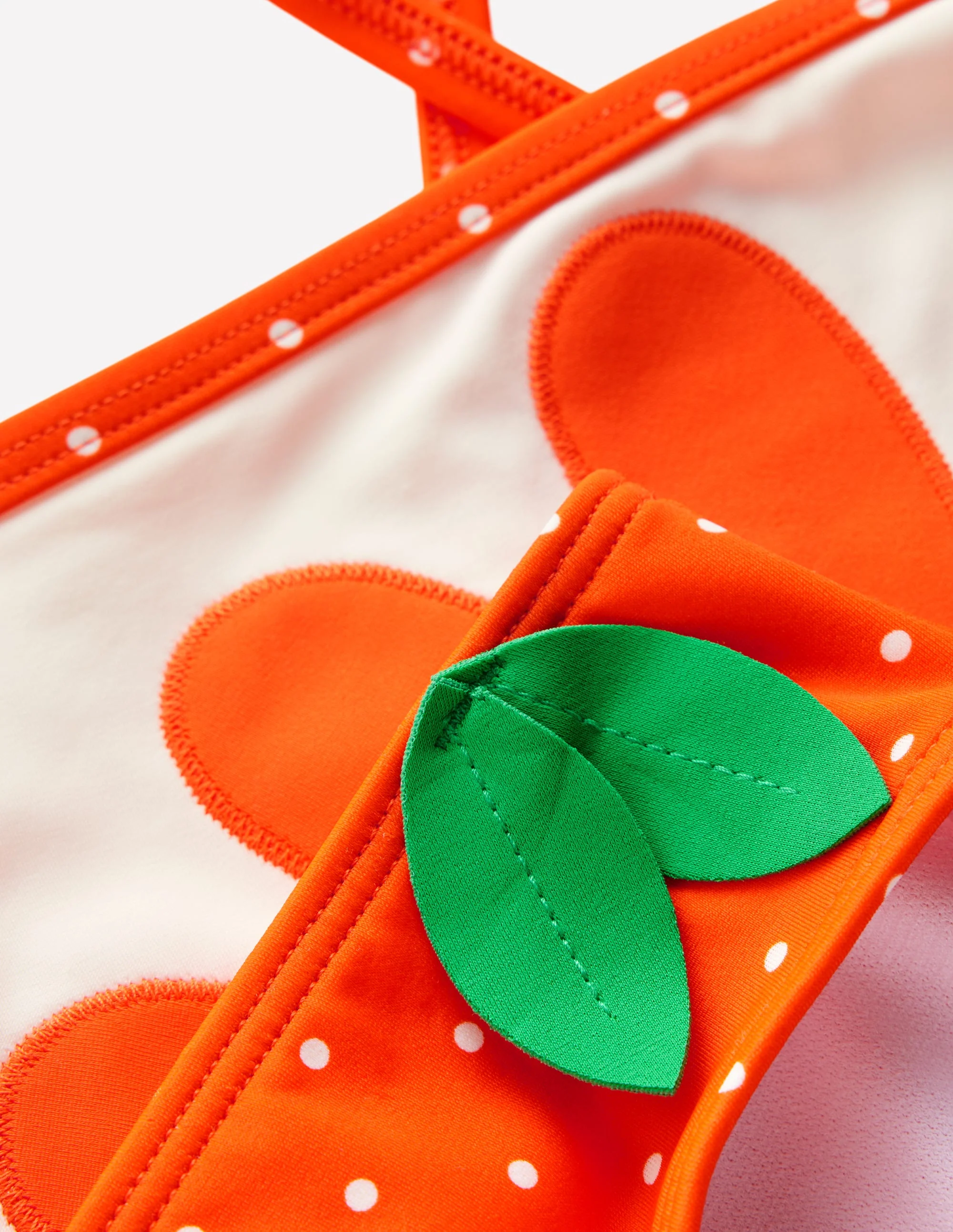 Bikini mit gekreuzten Rückenträgern und Logo-Leuchtendes Orange - Image 5