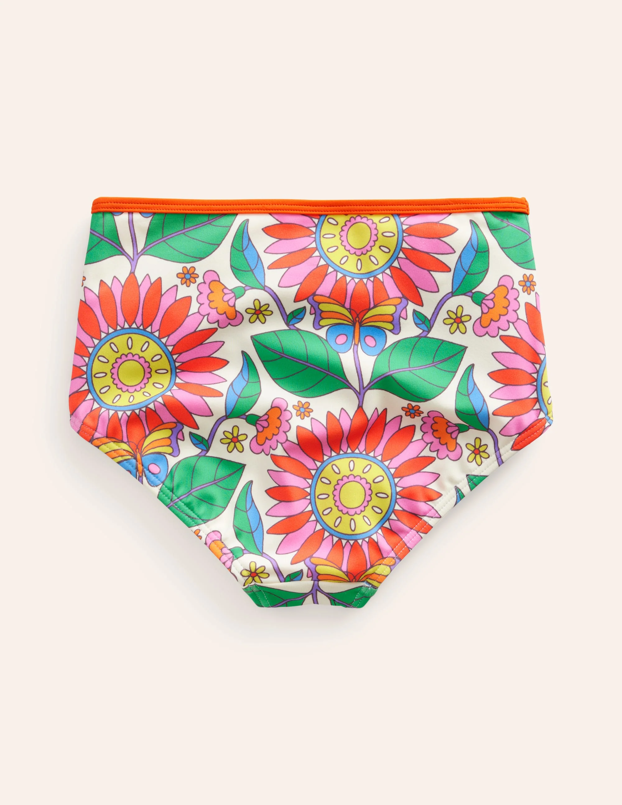Bikinihose mit hohem Bund-Bunt Gänseblümchen - Image 2