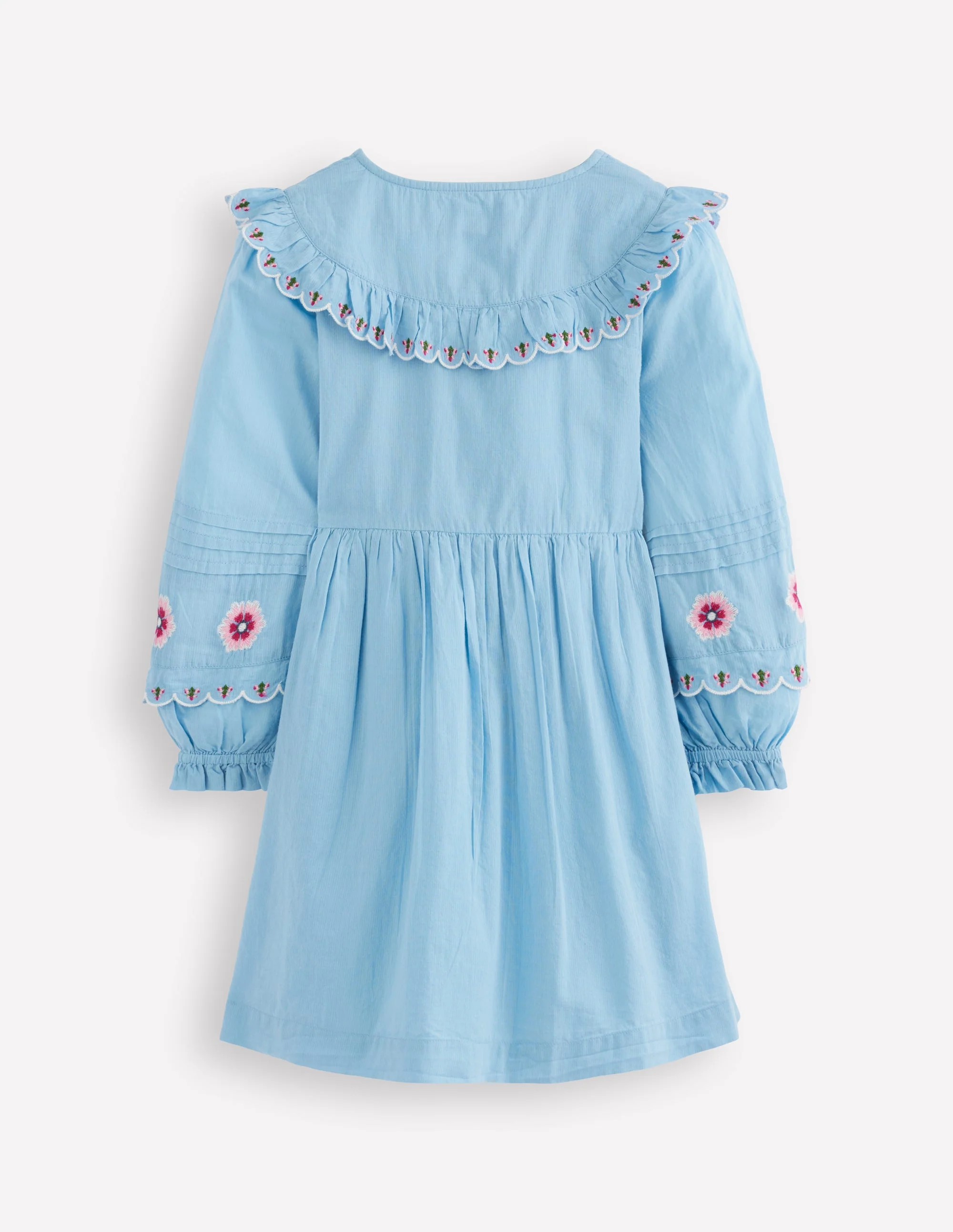 Blousonkleid mit durchgehender Knopfleiste-Gletscherblau - Image 2