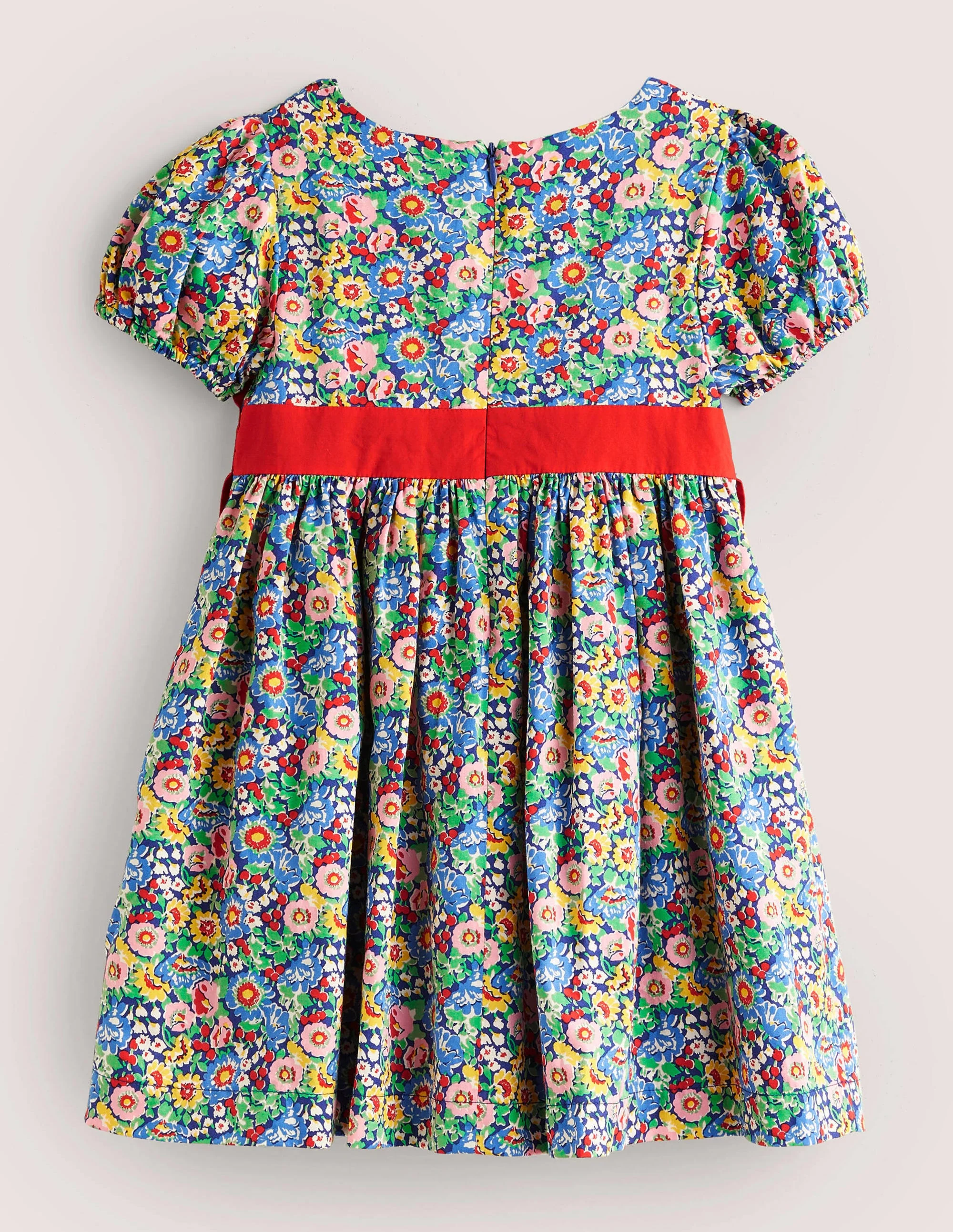 Blumen-Partykleid mit Schleife-Bunt, Blumenmuster/Schleife - Image 2