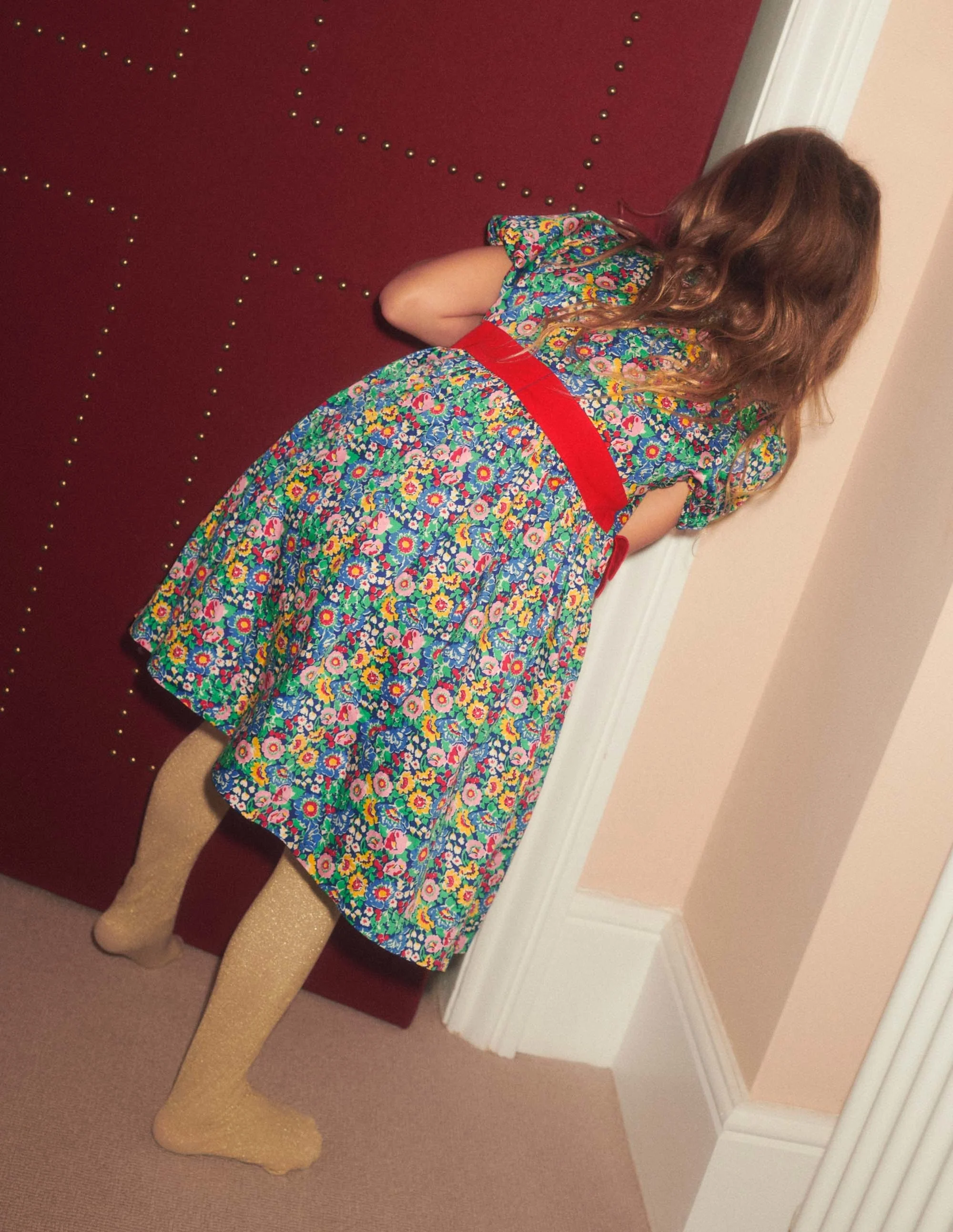Blumen-Partykleid mit Schleife-Bunt, Blumenmuster/Schleife - Image 6