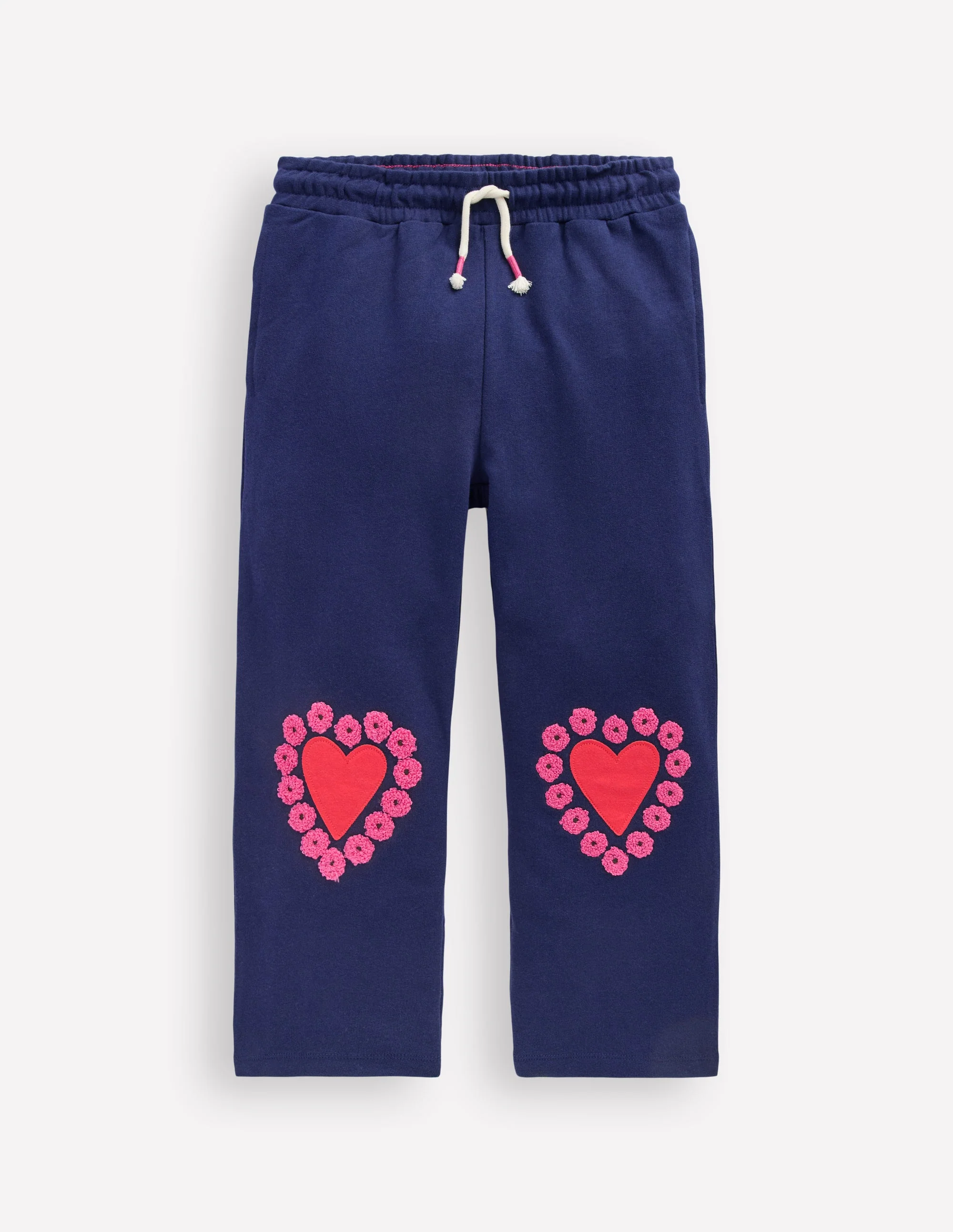 Bobbie Jogginghose mit Applikationen-Schuluniform-Marineblau Herzen