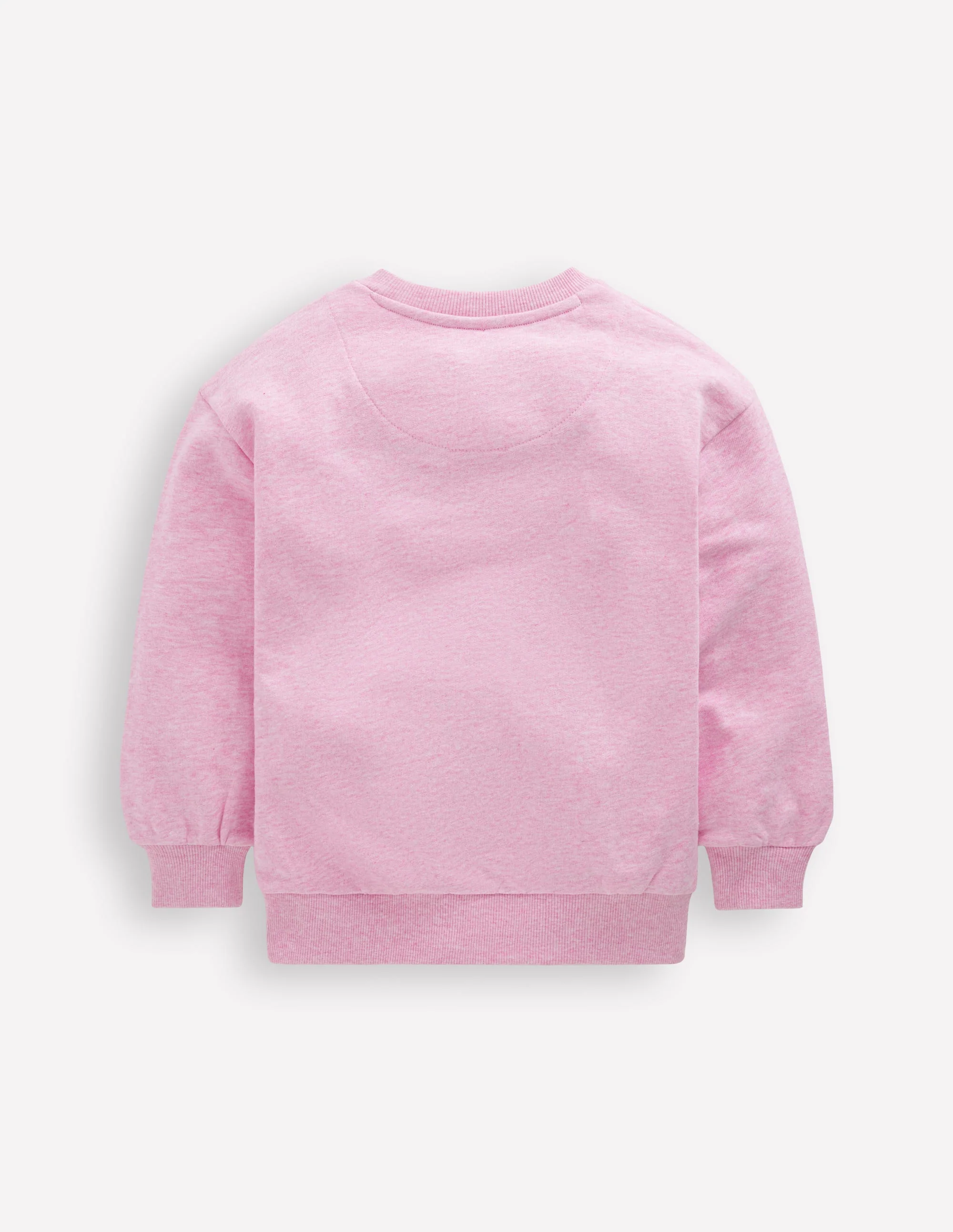 Bobbie Sweatshirt mit Applikation-Pink Meliert Love - Image 2