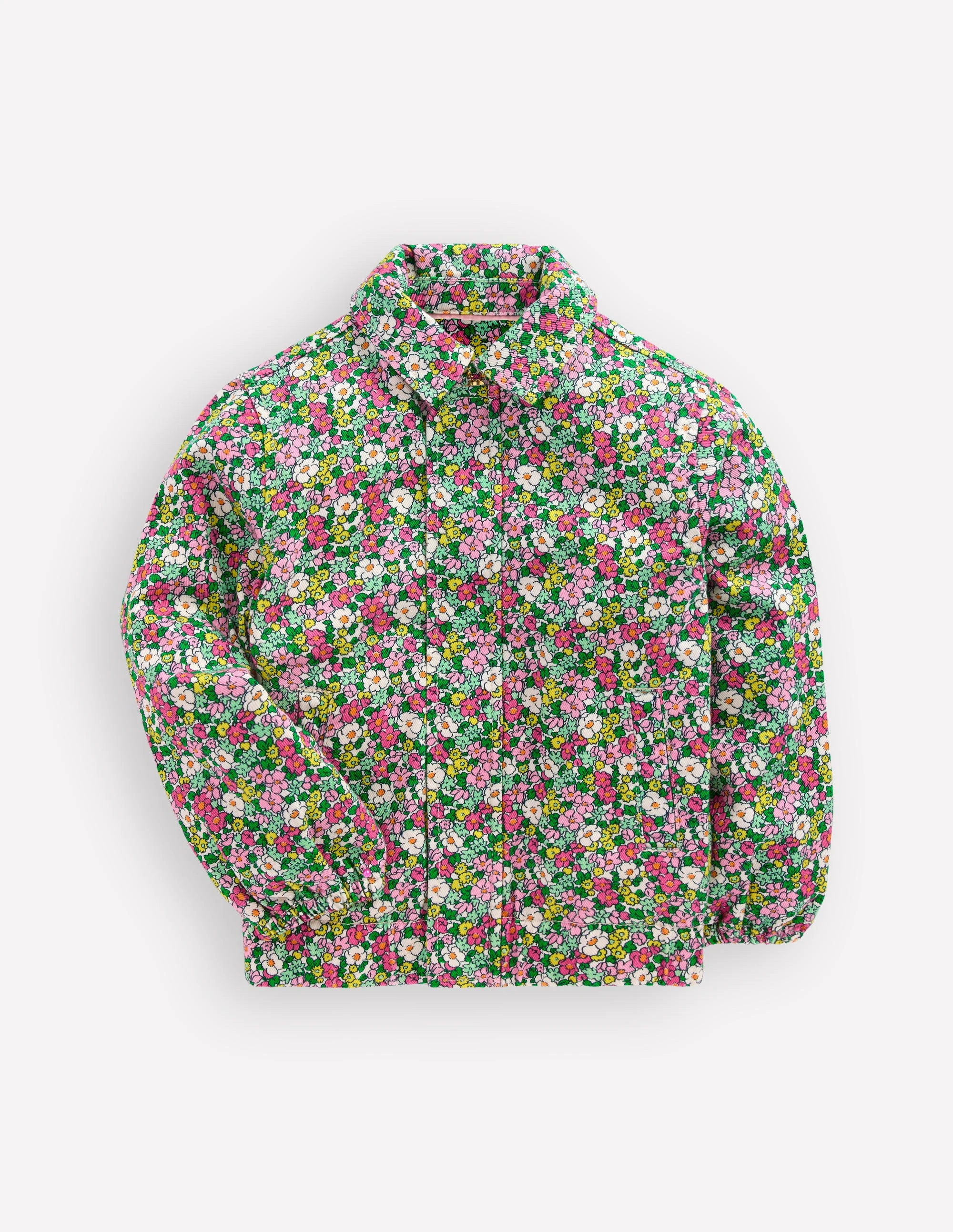 Bomberjacke aus Twill-Bunt Sommer Blumenbeet