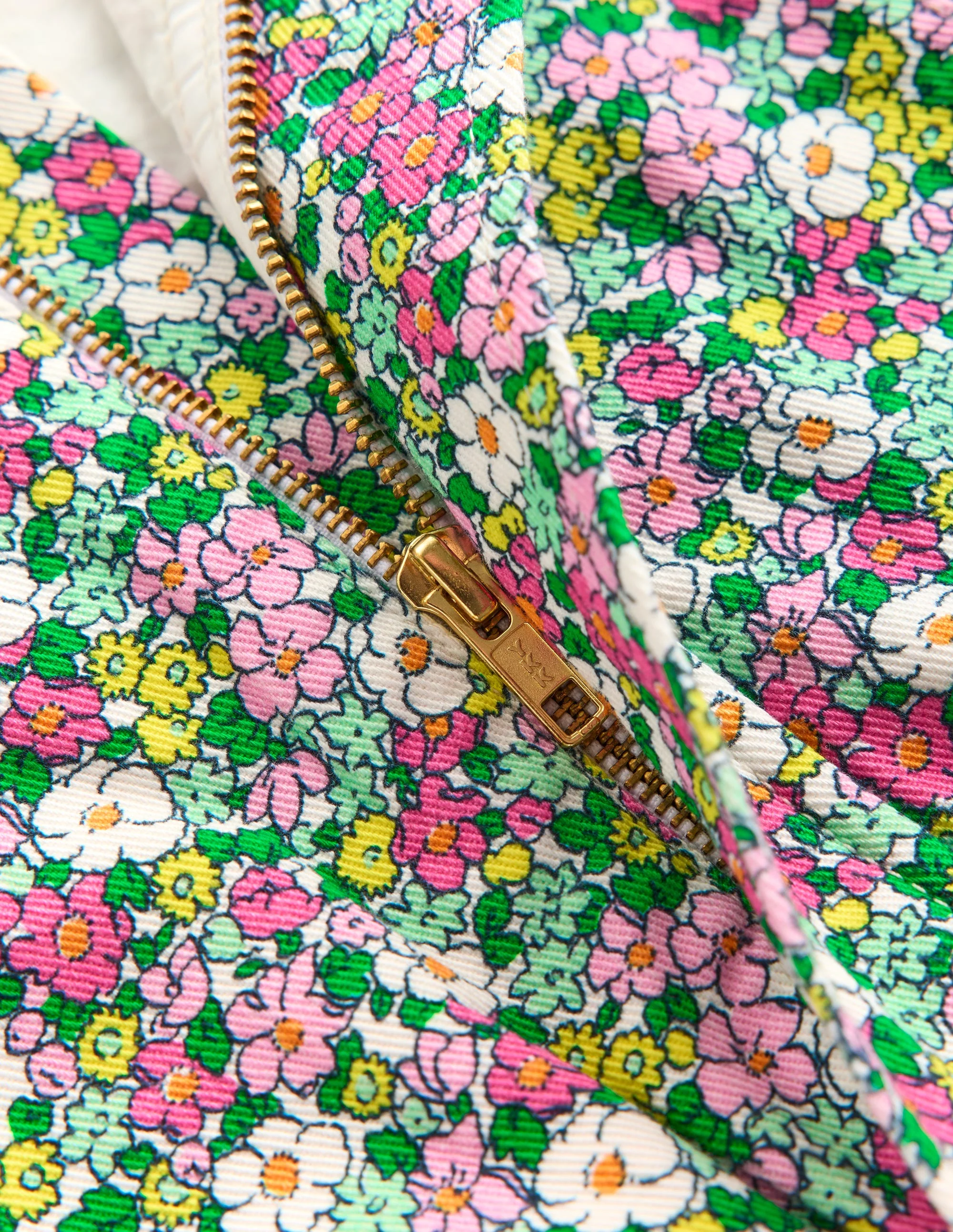Bomberjacke aus Twill-Bunt Sommer Blumenbeet - Image 3