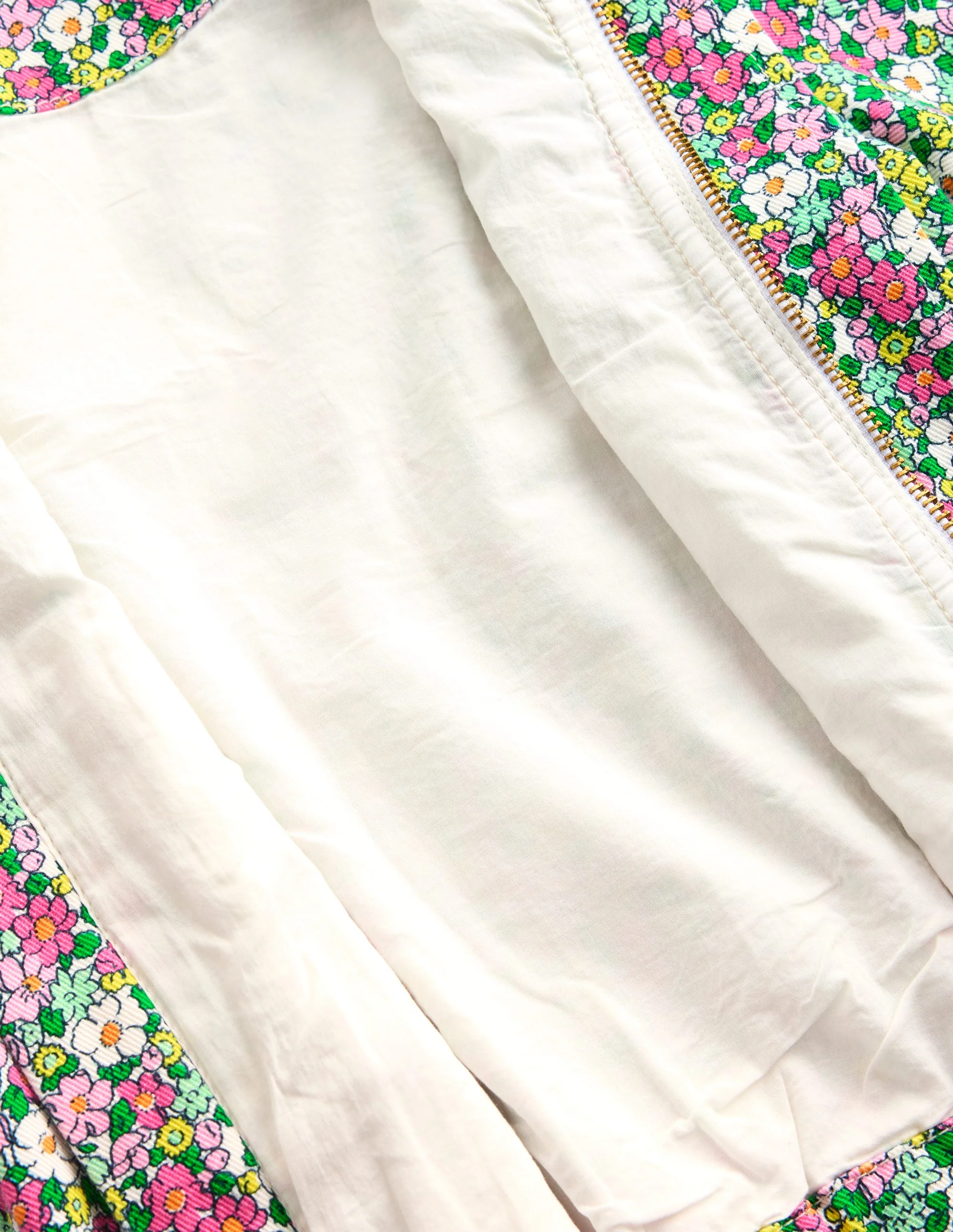 Bomberjacke aus Twill-Bunt Sommer Blumenbeet - Image 4