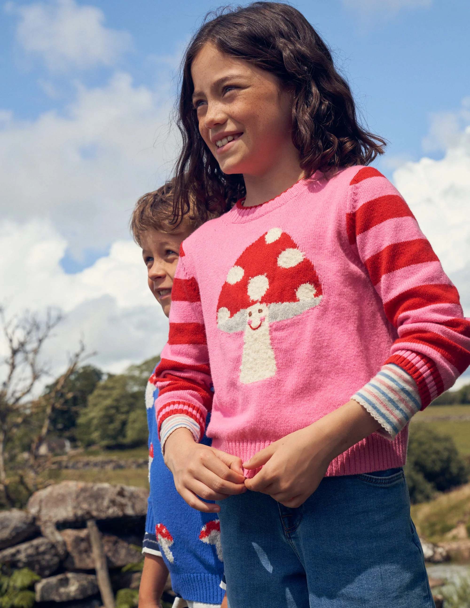 Bouclé-Pullover mit Fliegenpilz-Azalee Fliegenpilz - Image 4