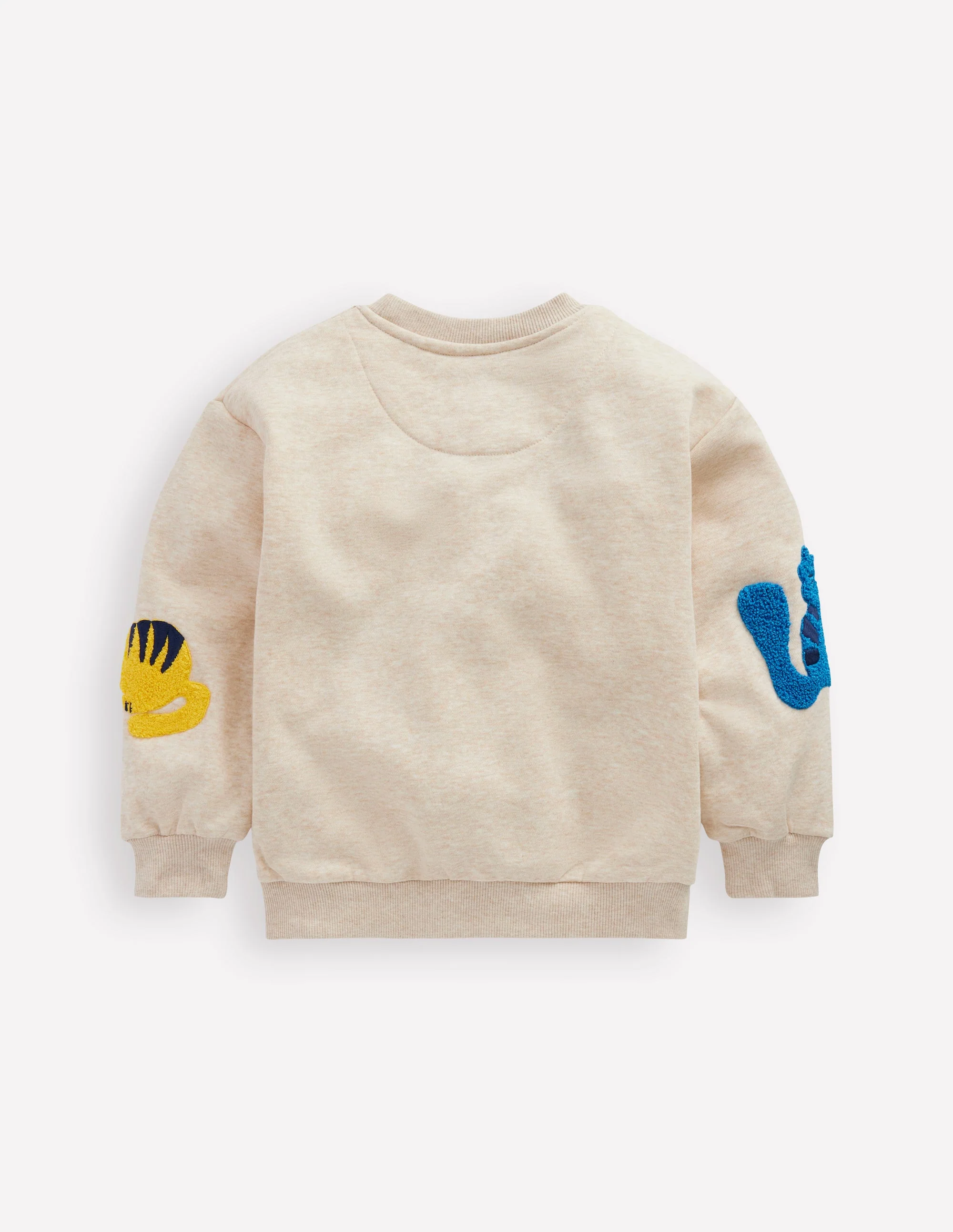 Bouclé-Sweatshirt mit Grafik-Hafer Meliert Katzen - Image 2