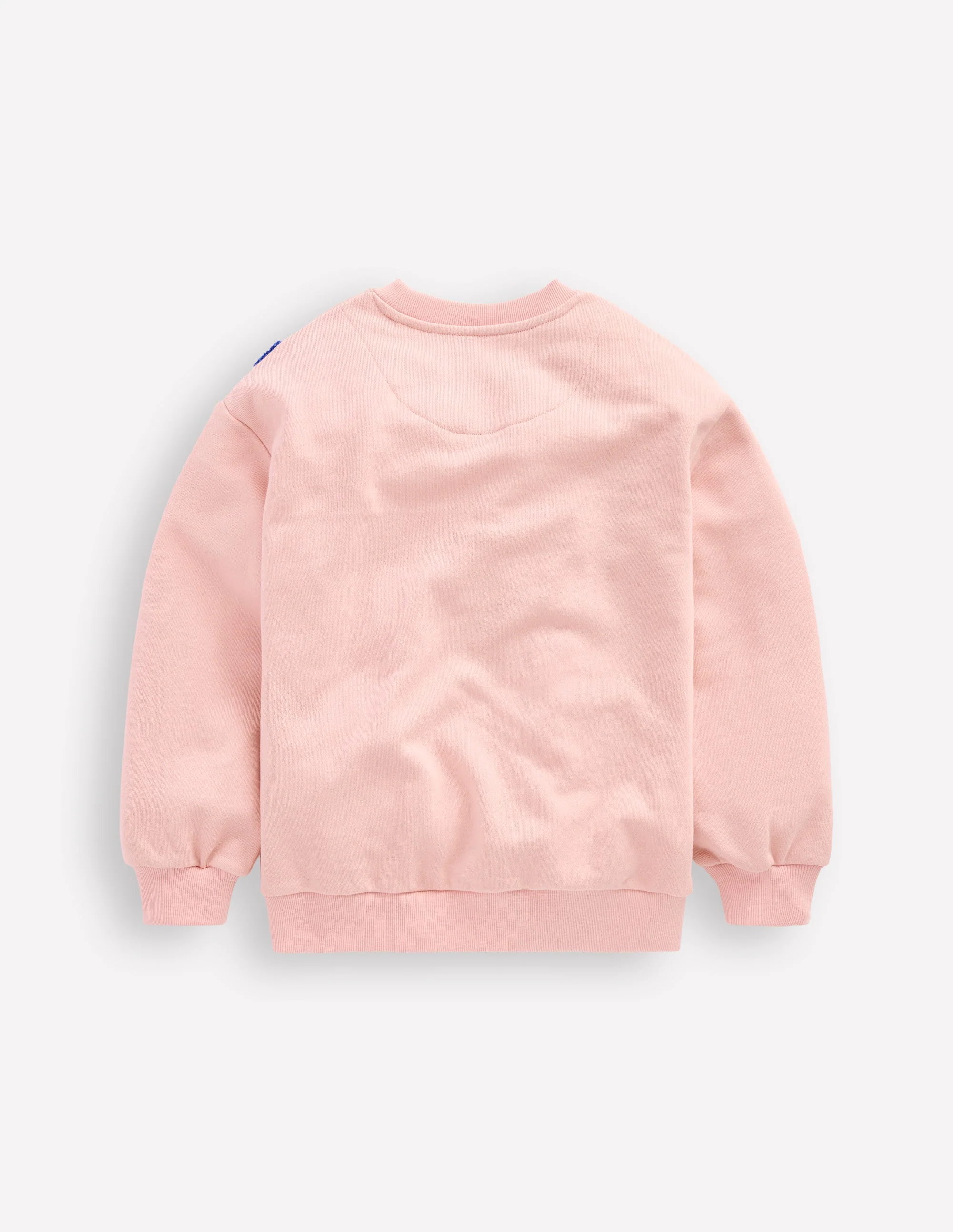 Bouclé-Sweatshirt mit Grafik-Kreiderosa Herzen - Image 2