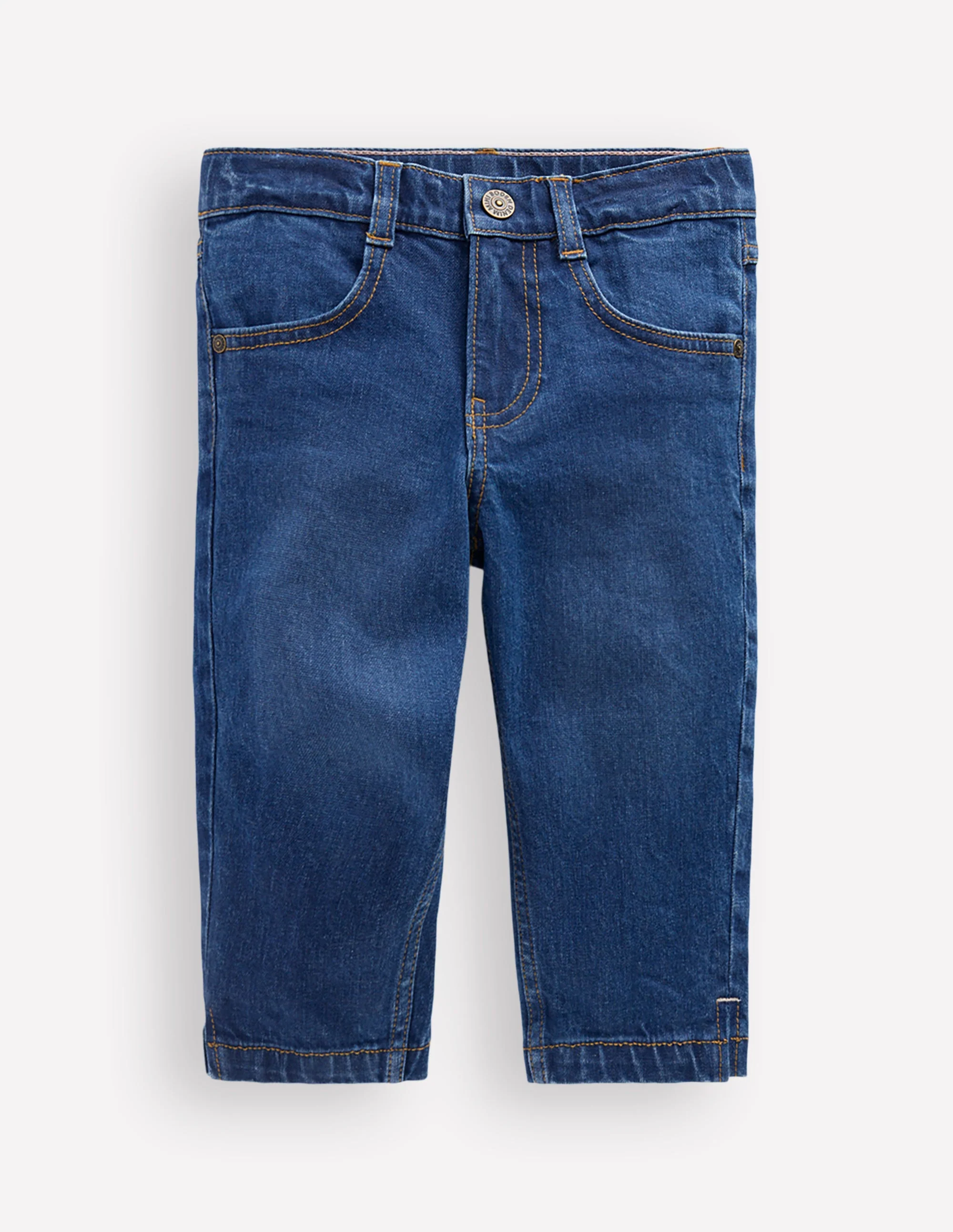 Caprihose-Denim Mittlere Waschung