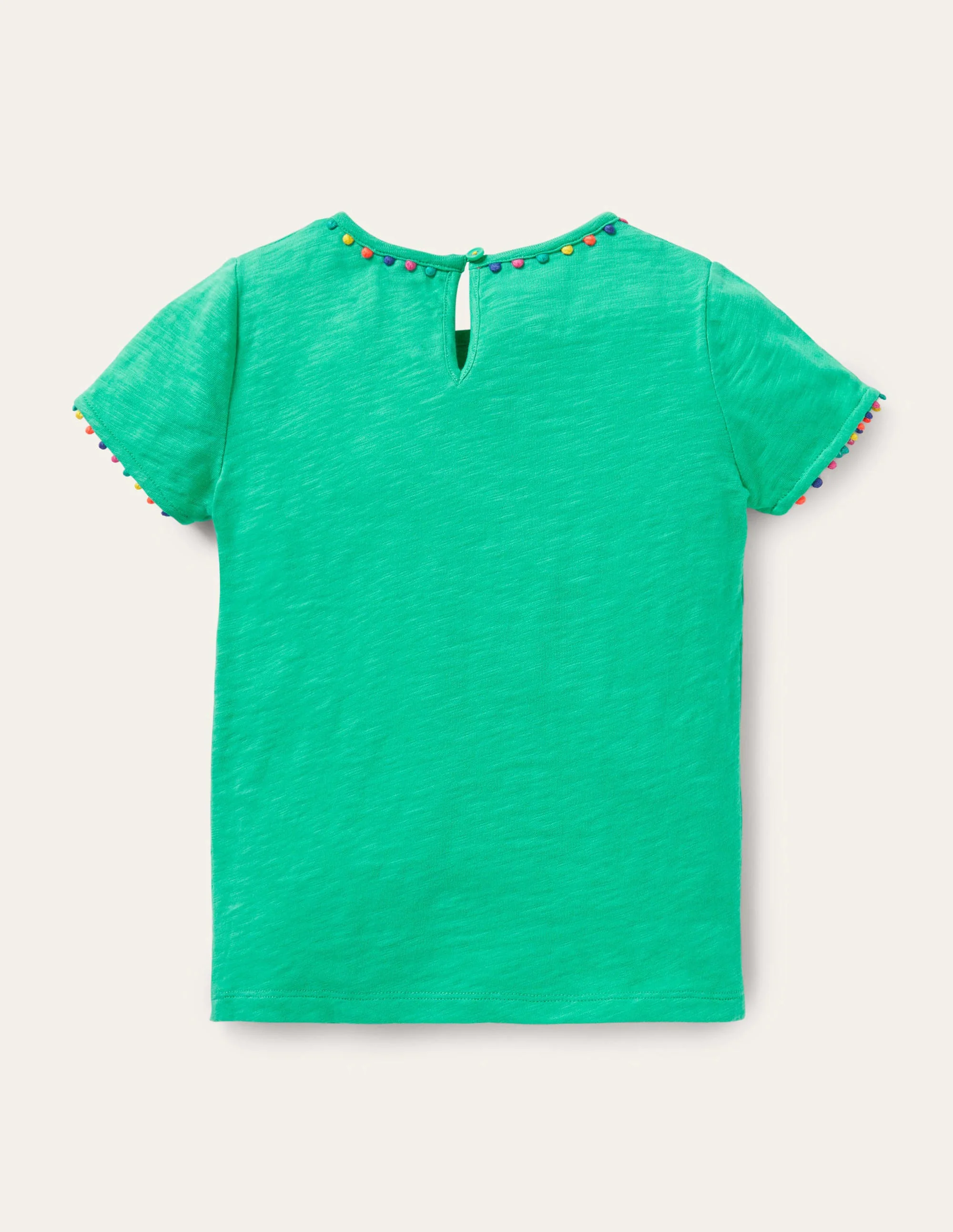 Charlie Jersey-T-Shirt mit Bommeln-Tropisches Grün - Image 2