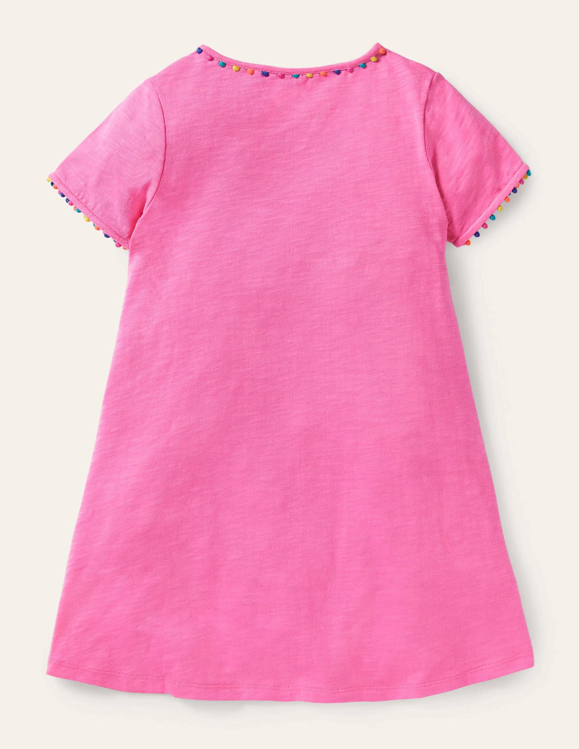 Charlie Jerseykleid mit Bommeln-Erdbeereisrosa - Image 2