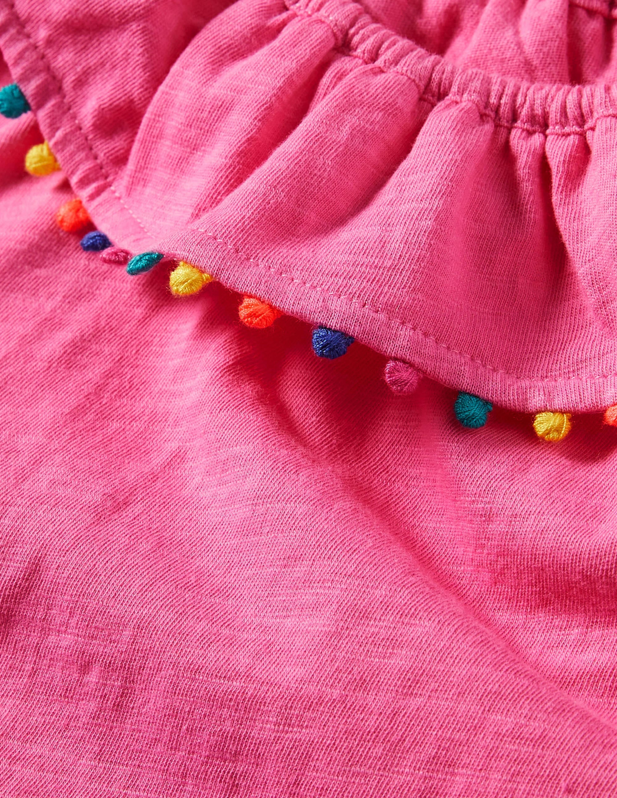 Charlie Jerseyoberteil mit Bommeln-Erdbeereisrosa - Image 3