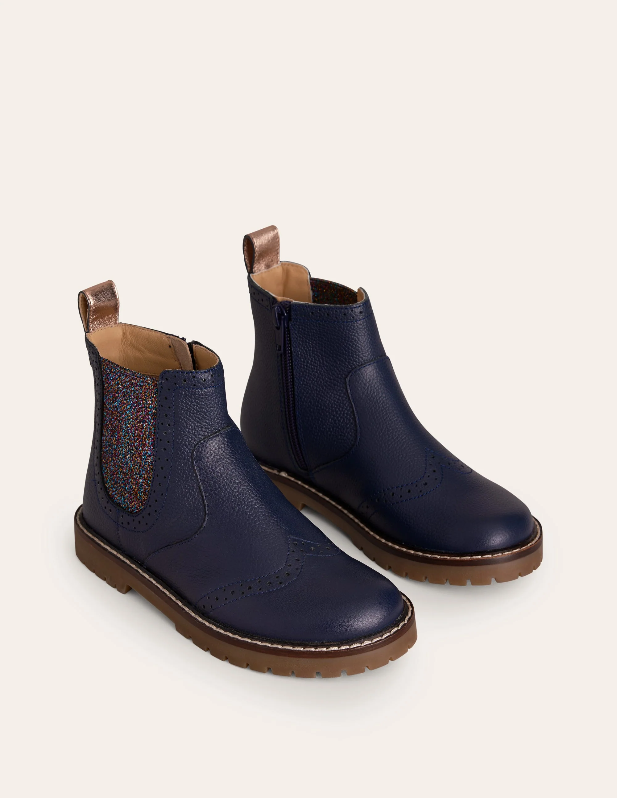 Chelsea-Stiefel aus Leder-Französisches Marineblau - Image 2