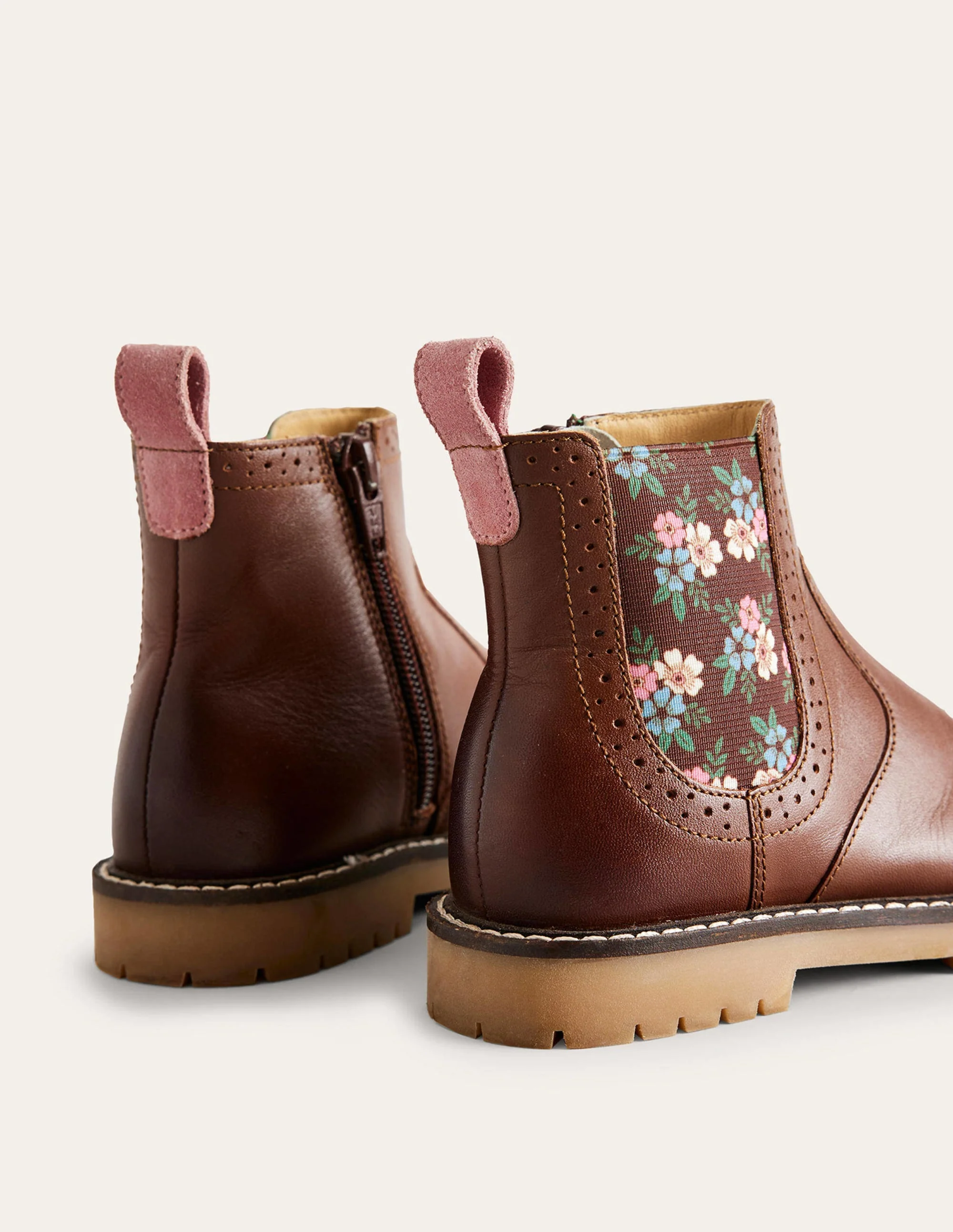 Chelsea-Stiefel aus Leder-Hellbraun - Image 3