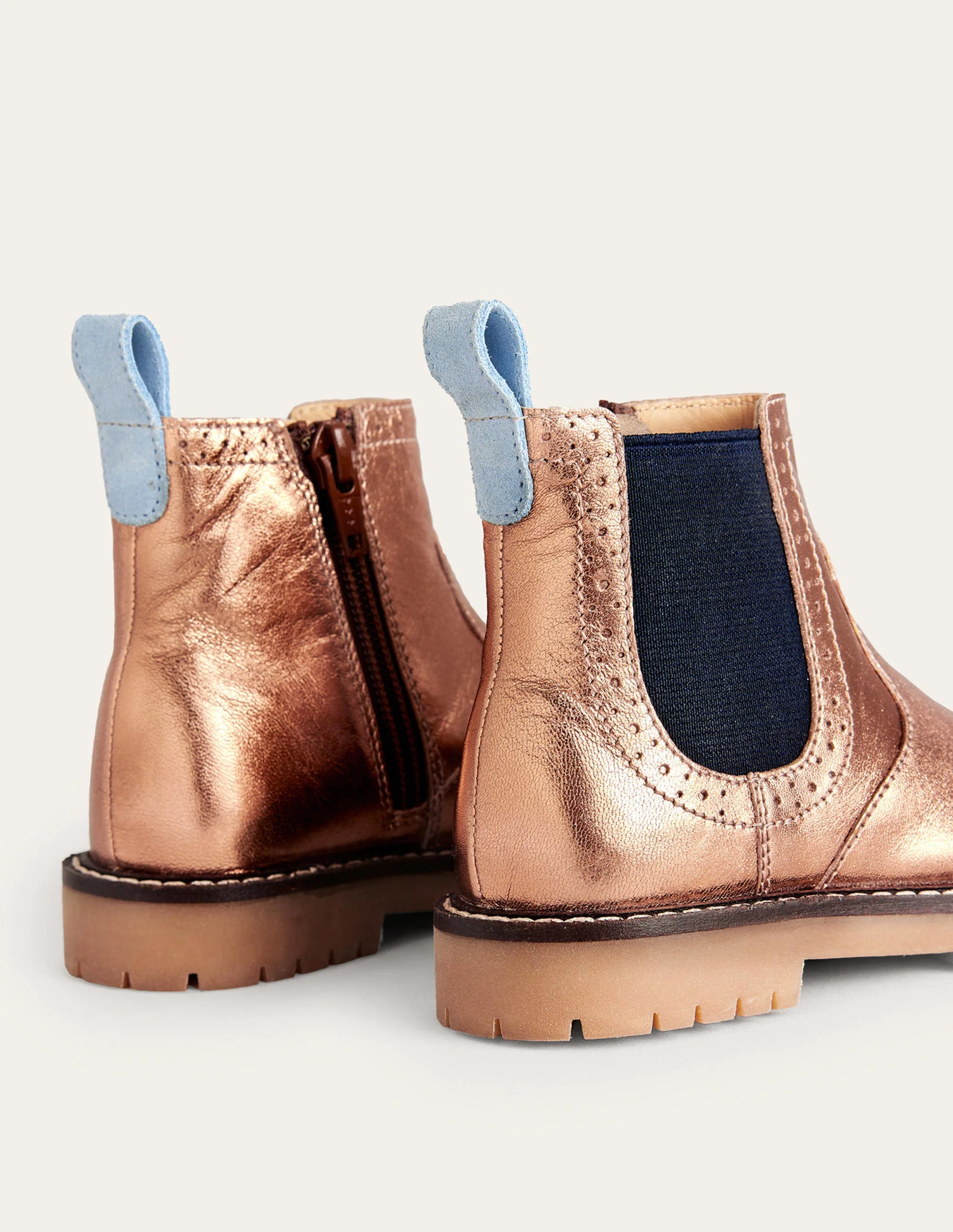 Chelsea-Stiefel aus Leder-Klassische Bronze - Image 3