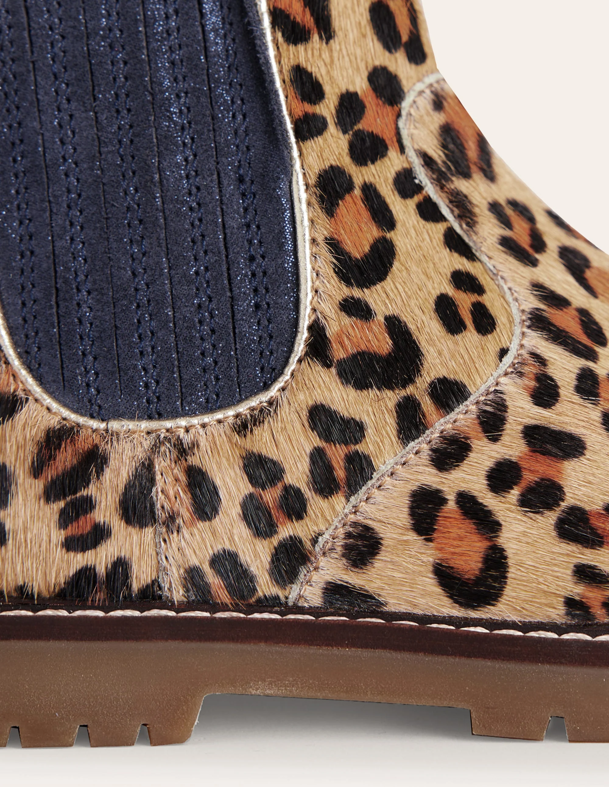 Chelsea-Stiefel aus Leder-Leopardenfell - Image 2