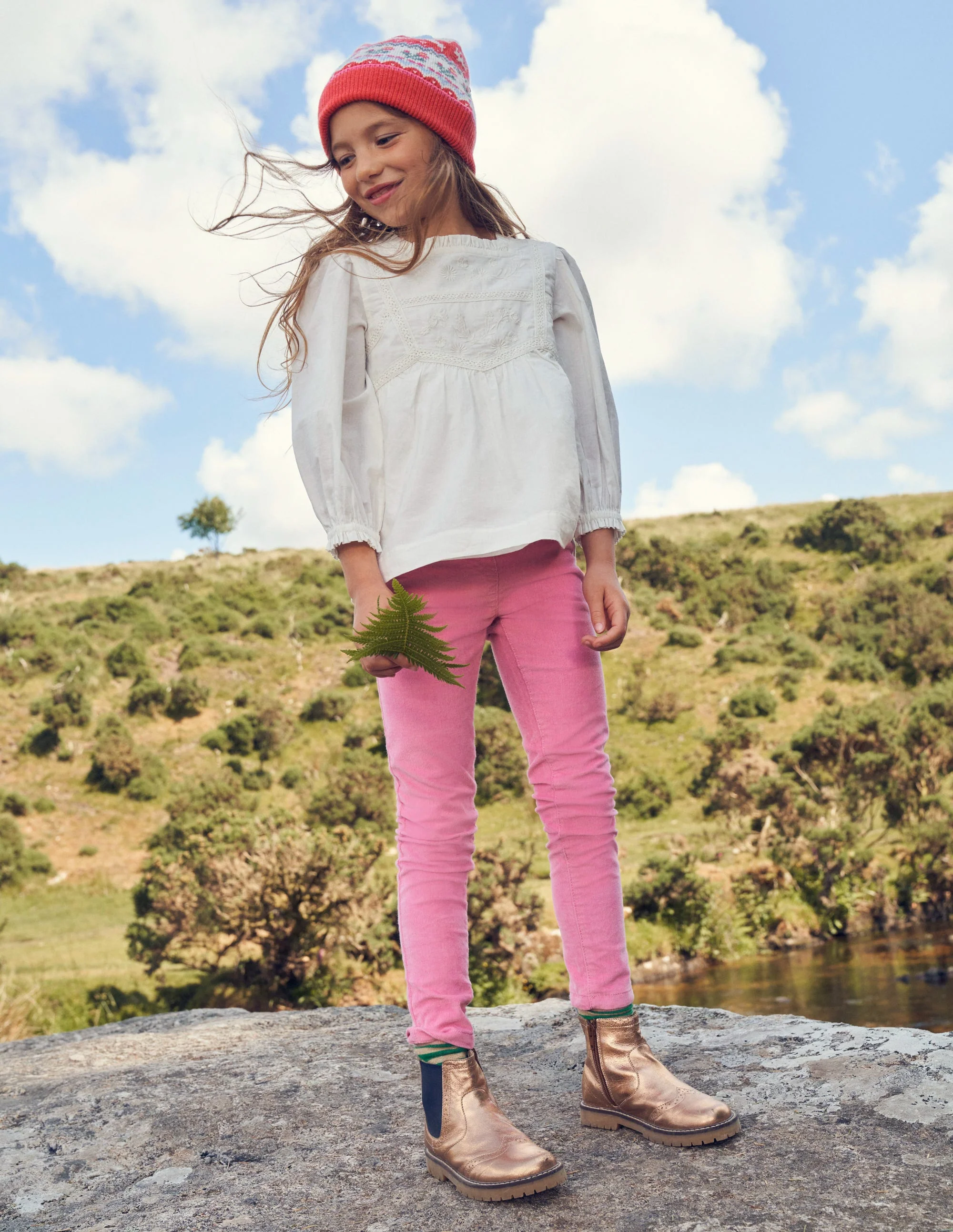 Cord-Leggings-Kirschblütenrosa - Image 4
