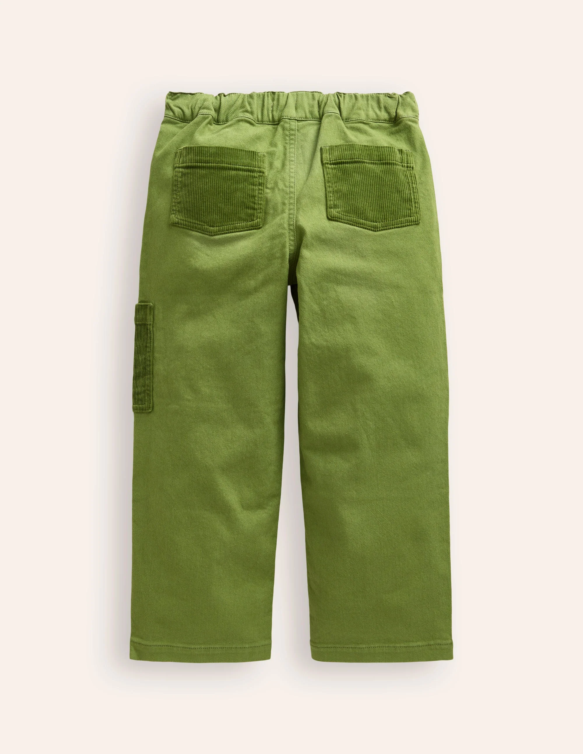 Cordhose zum Hineinschlüpfen mit Tasche-Kohlgrün - Image 2