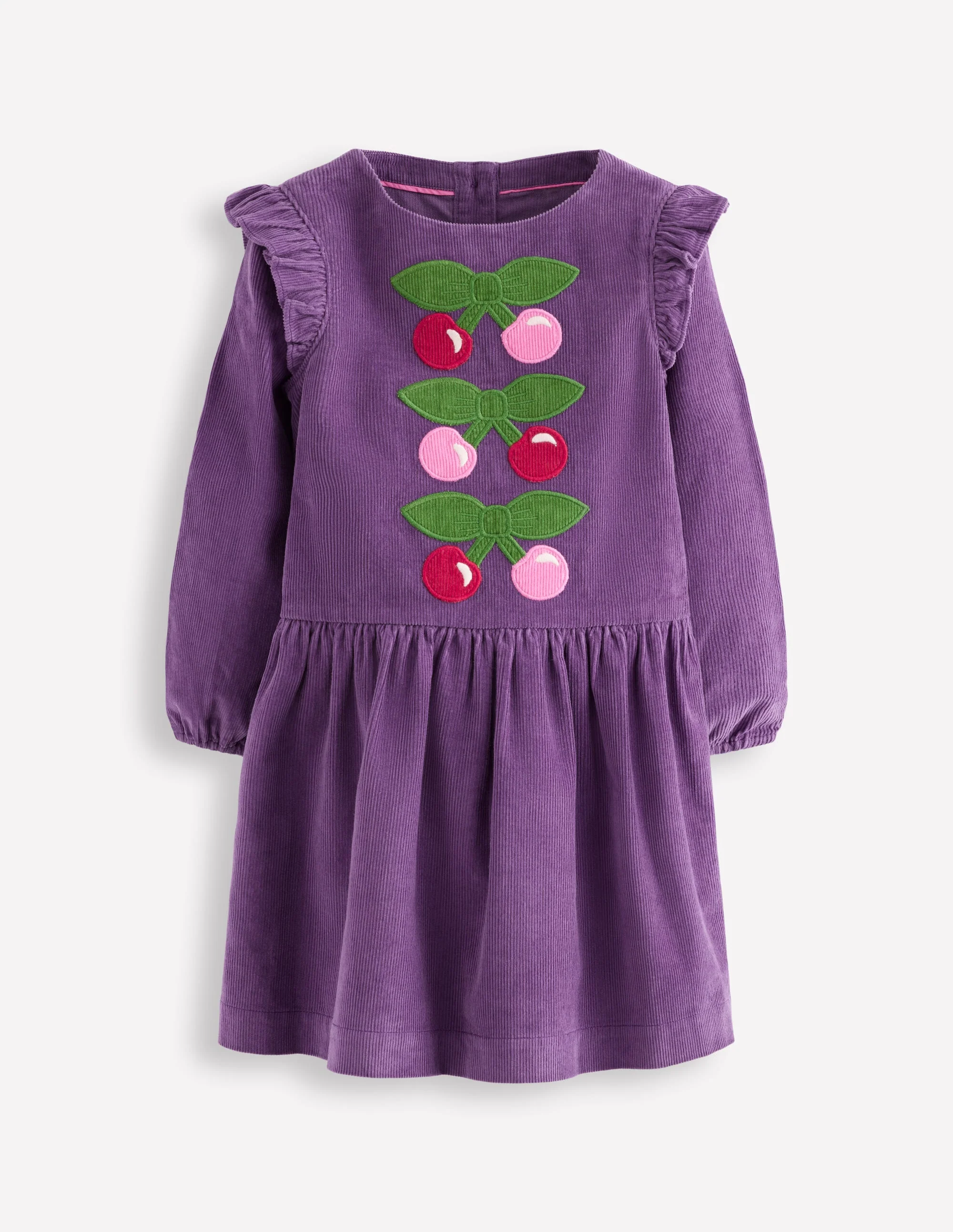 Cordkleid mit Logo-Mystisches Violett Kirschen