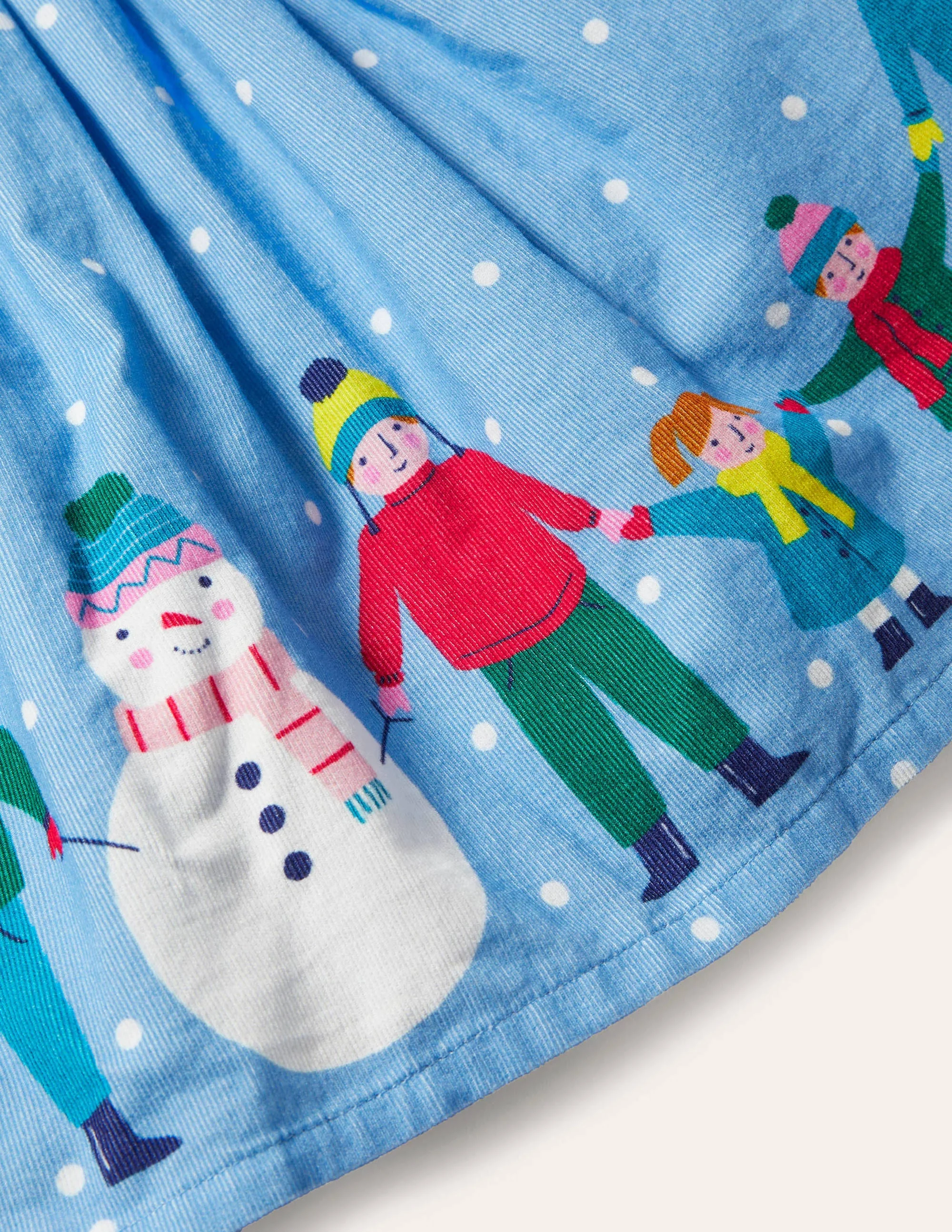 Cordrock mit weihnachtlichem Motiv-Surfbrett-Blau - Image 3