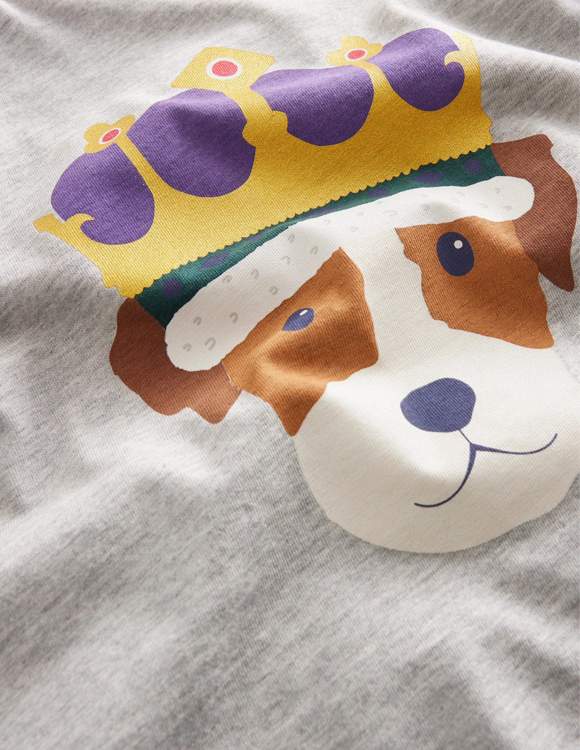 Coronation T-shirt-Stahlblau/Grau meliert - Image 3