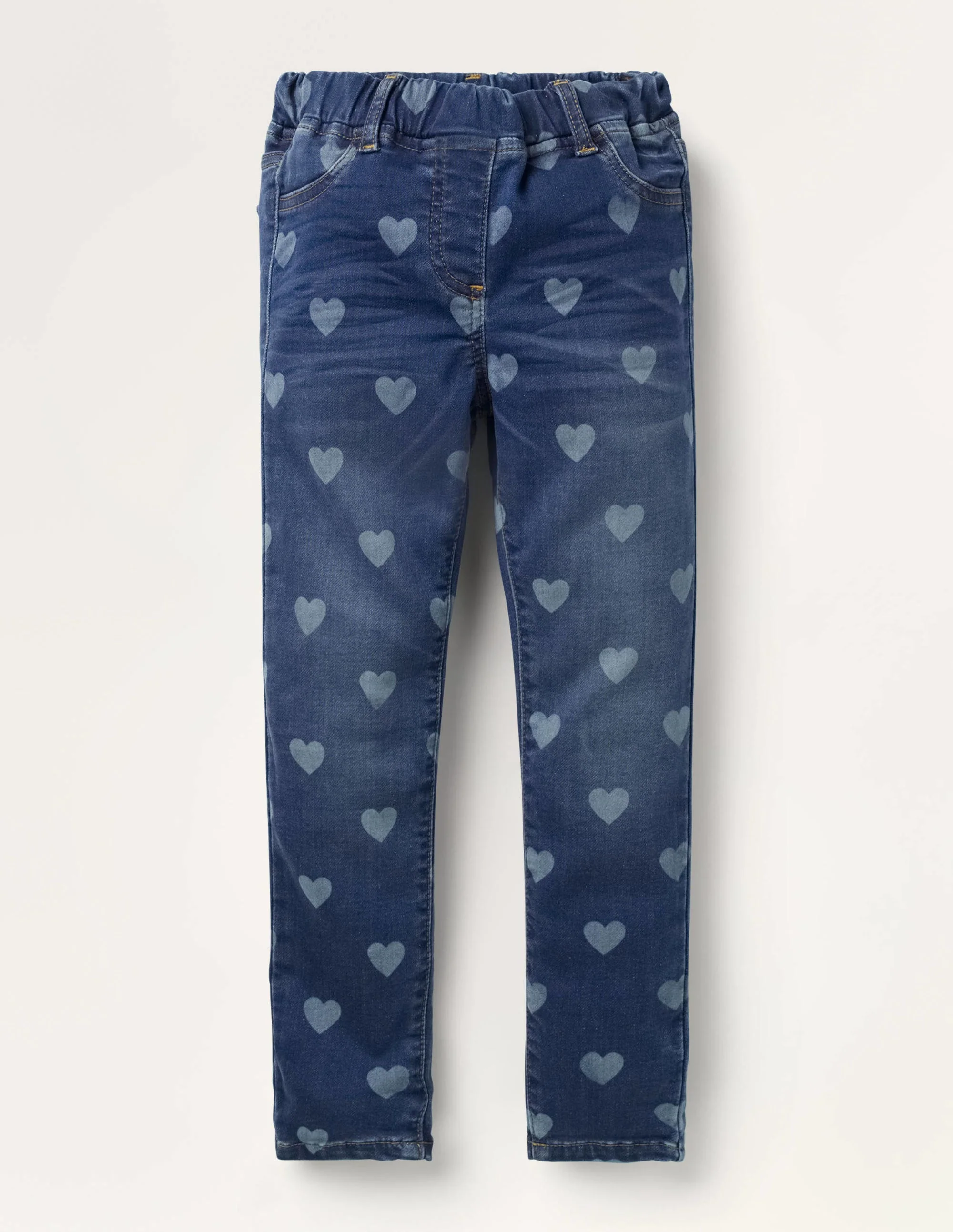 Denim-Leggings mit Adventure-Flex-Mittleres Vintageblau, Herz