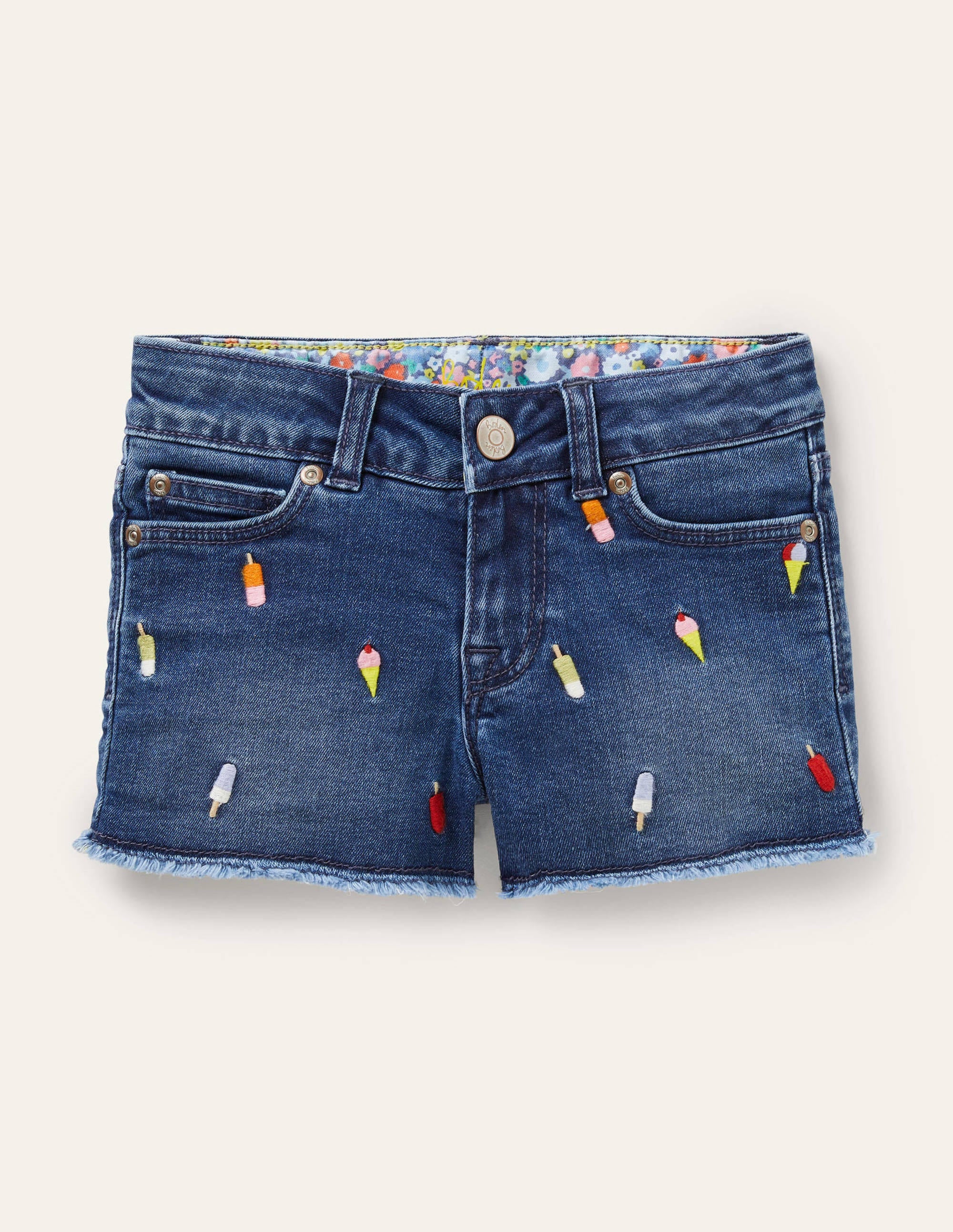 Denim-Shorts-Denim, Eiscreme