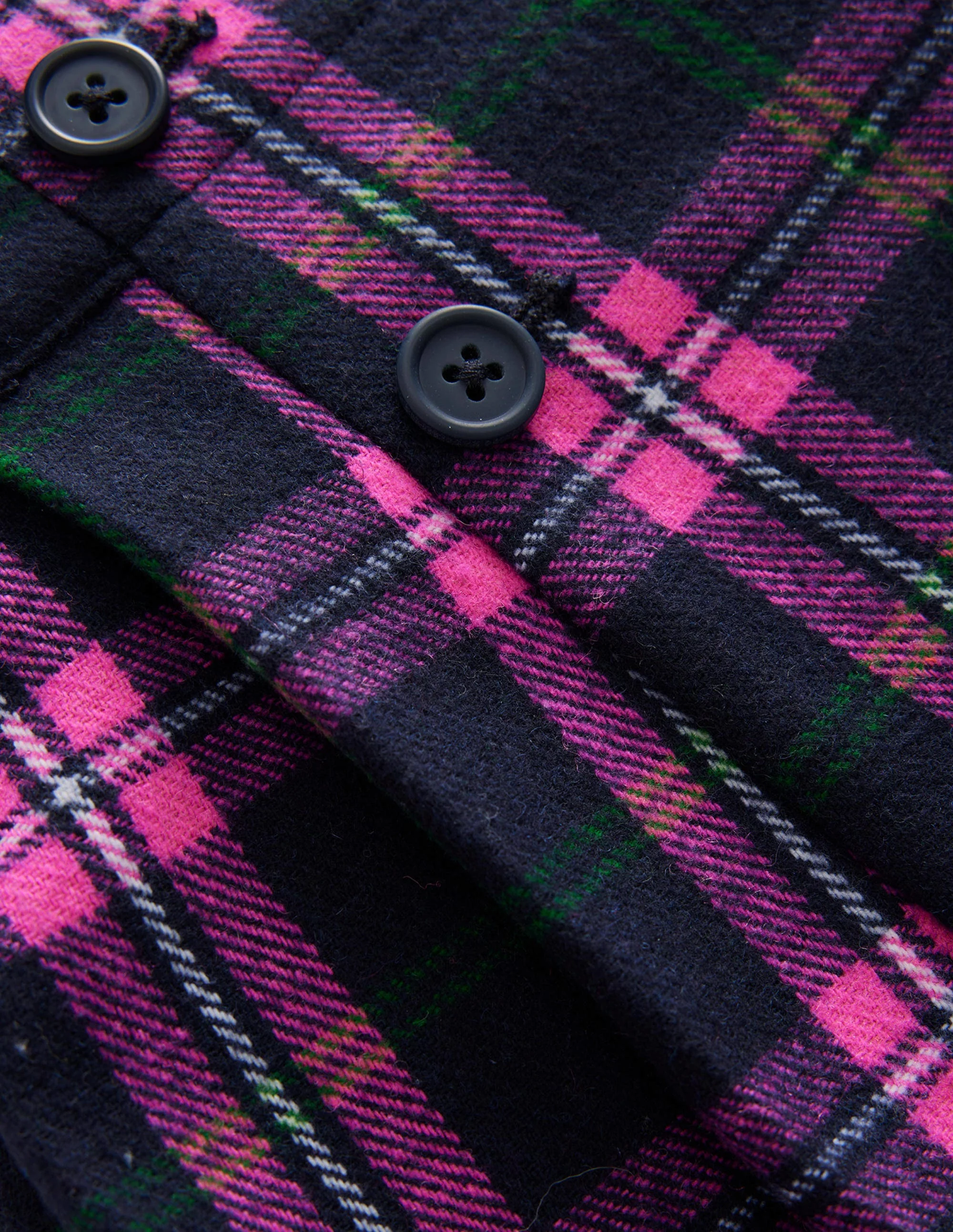 Der Schottenrock-Schuluniform-Marineblau / Mittelrosa Kariert - Image 3