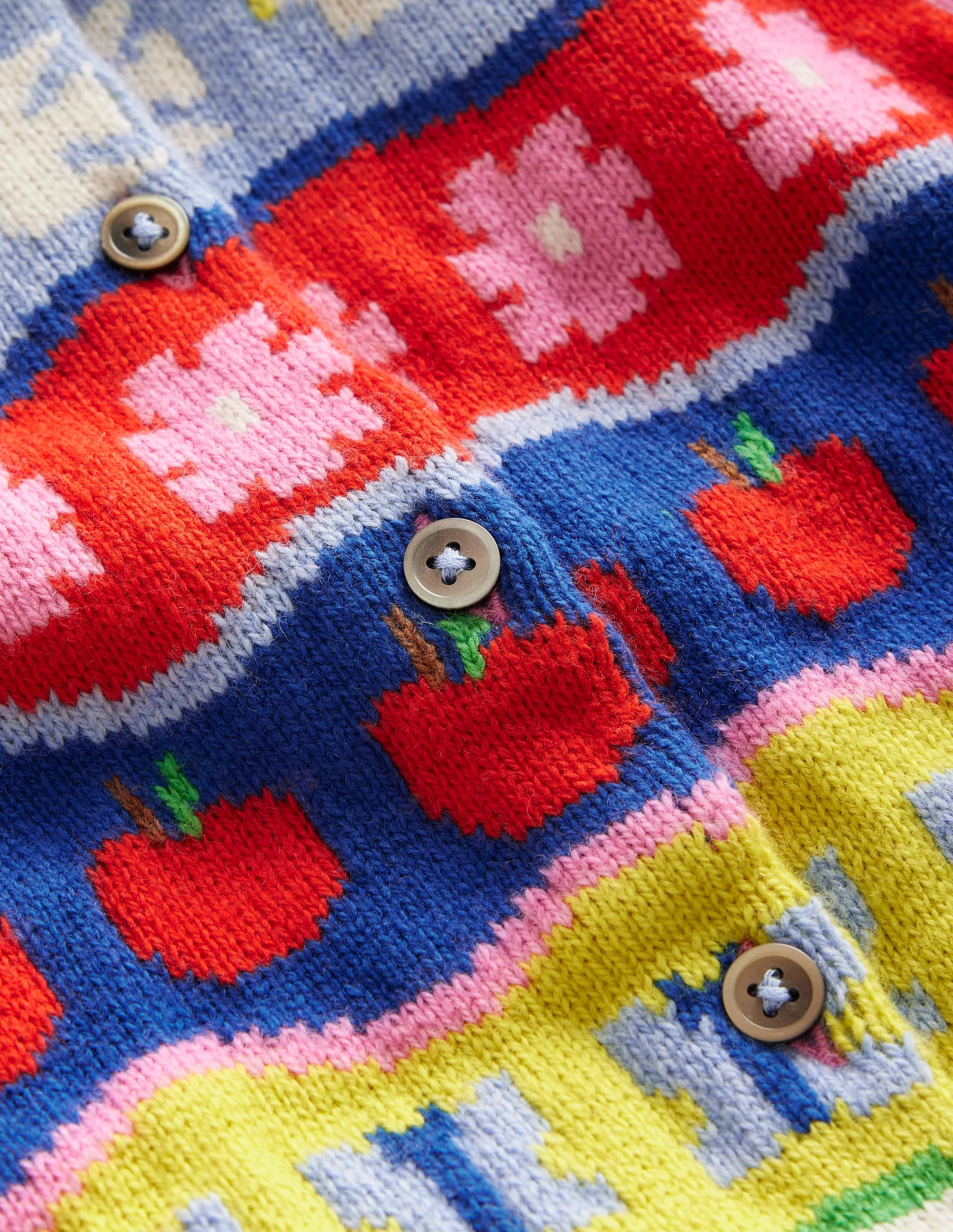 Edie Fair-Isle-Strickjacke-Arc-en-ciel multi - Image 4