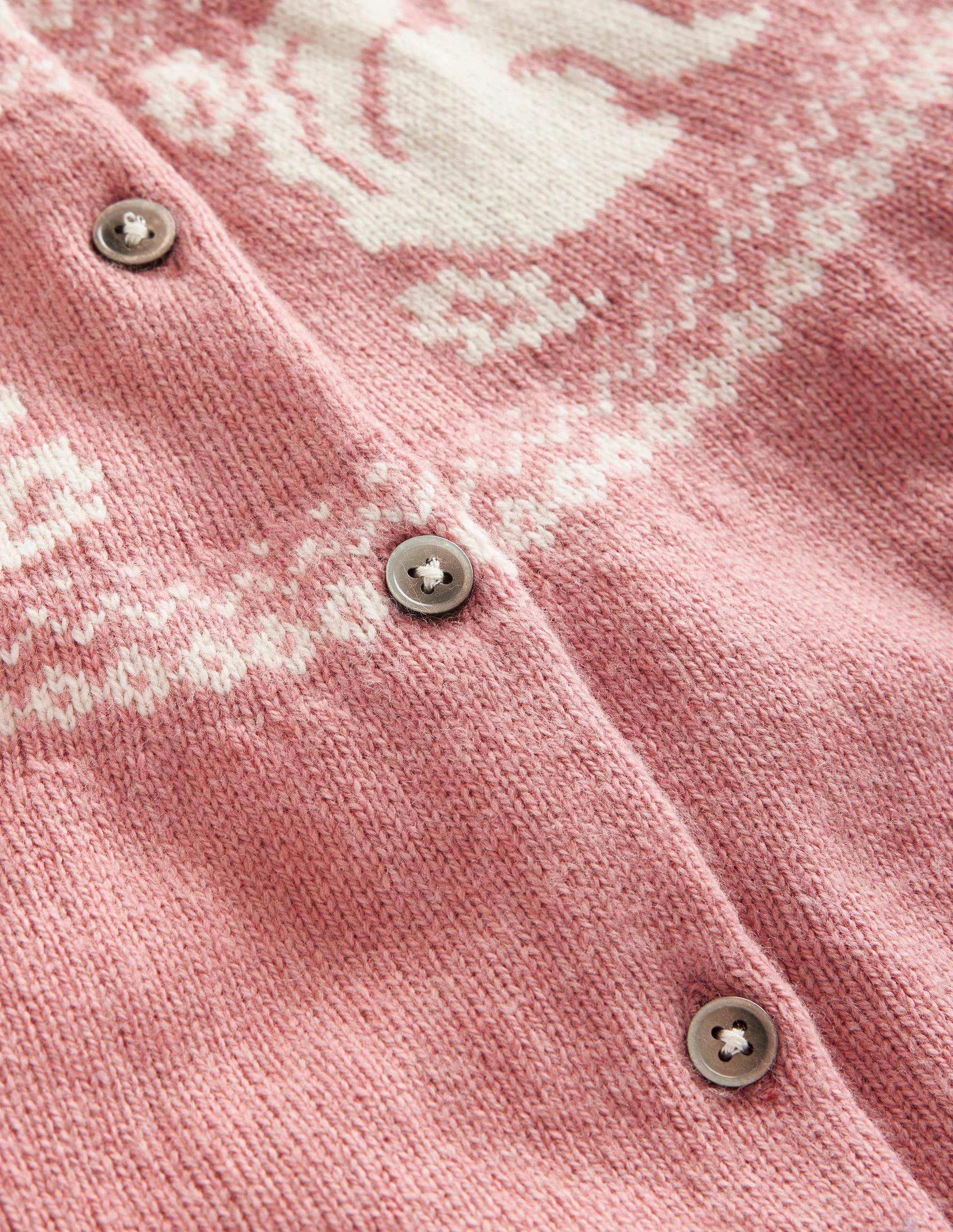 Edie Fair-Isle-Strickjacke-Puderrosa Eichhörnchen - Image 3