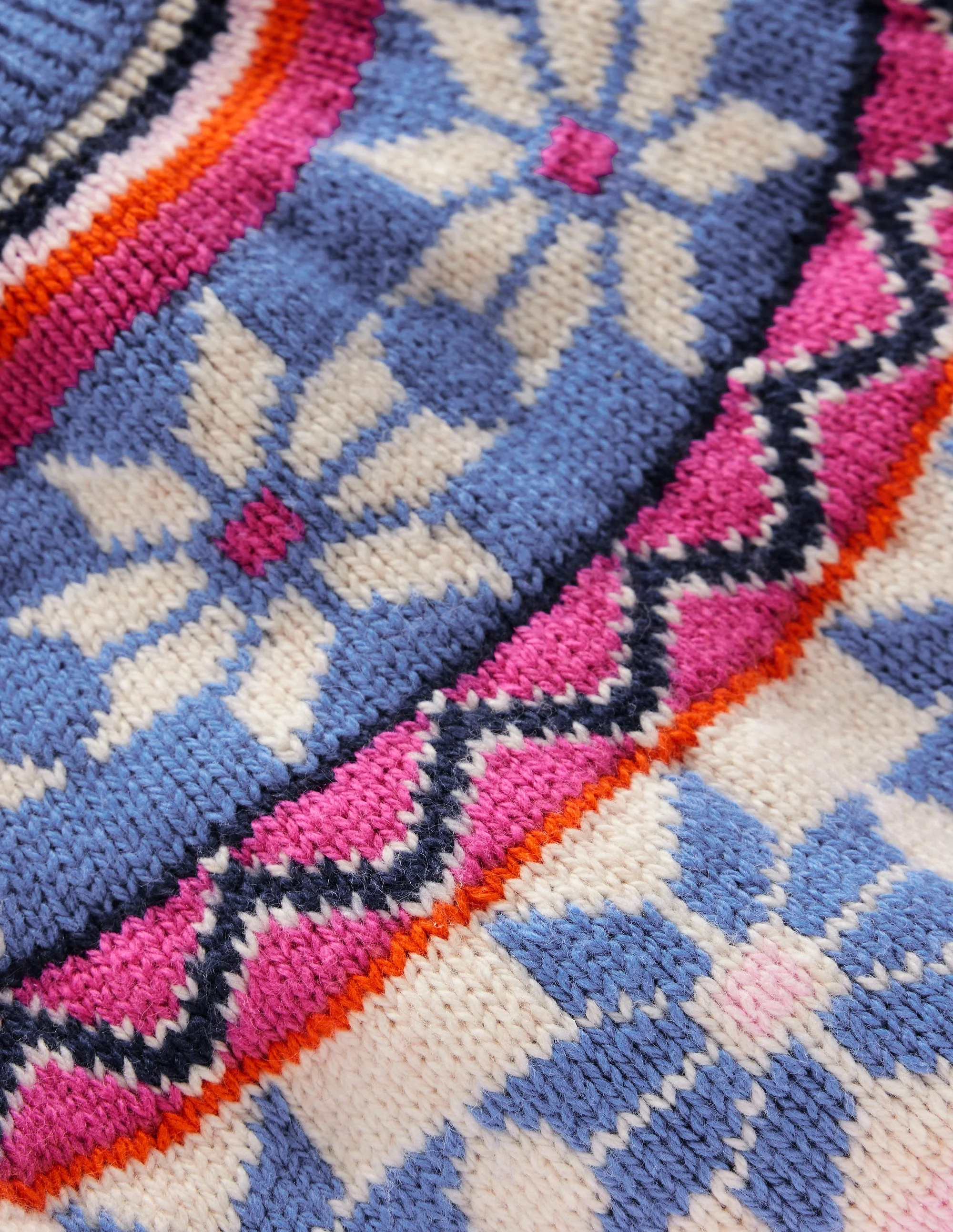 Eleanor Fair-Isle-Pullover-Geblümt Rosa - Image 4