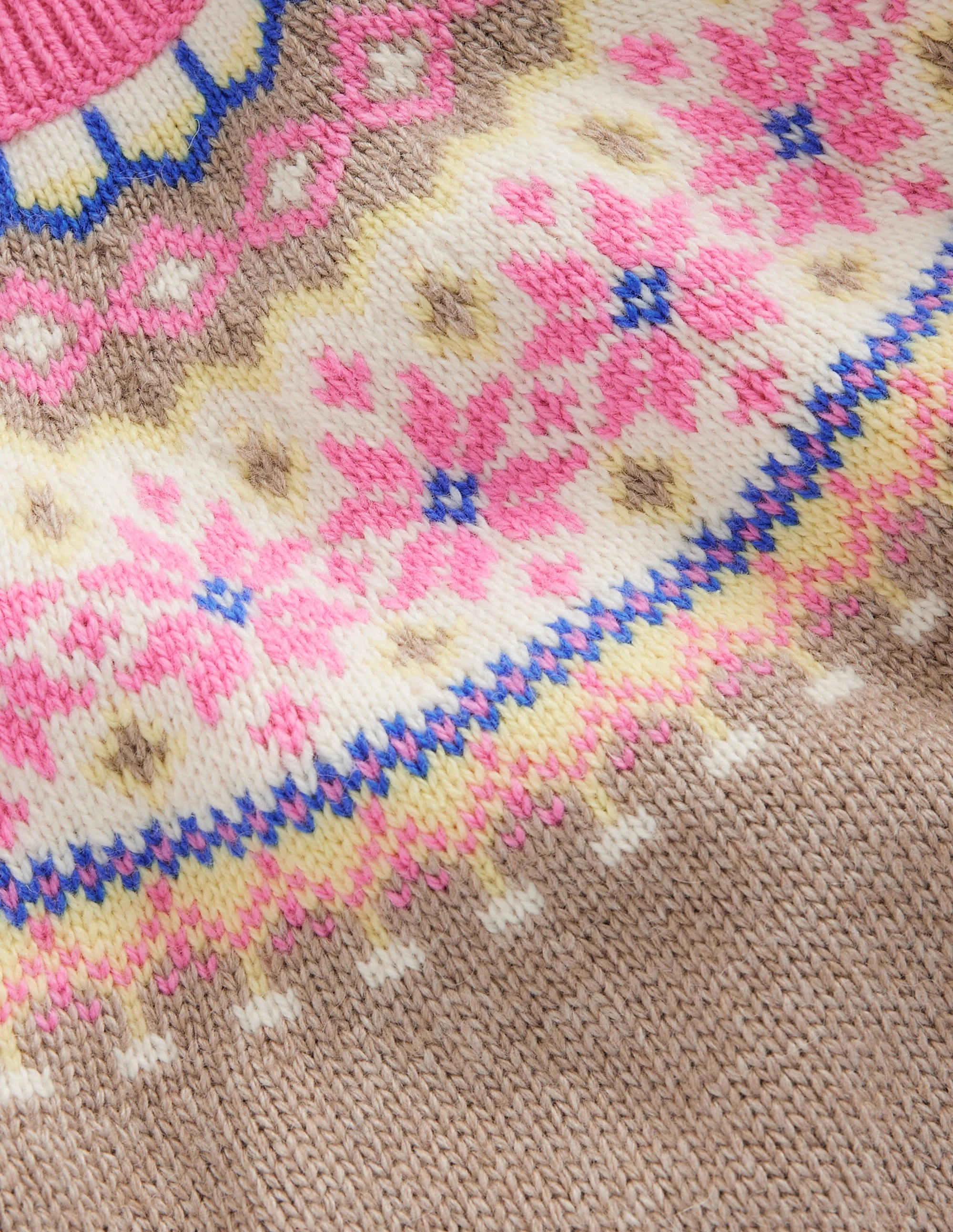 Eleanor Fair-Isle-Pullover-Kamelbraun - Image 3