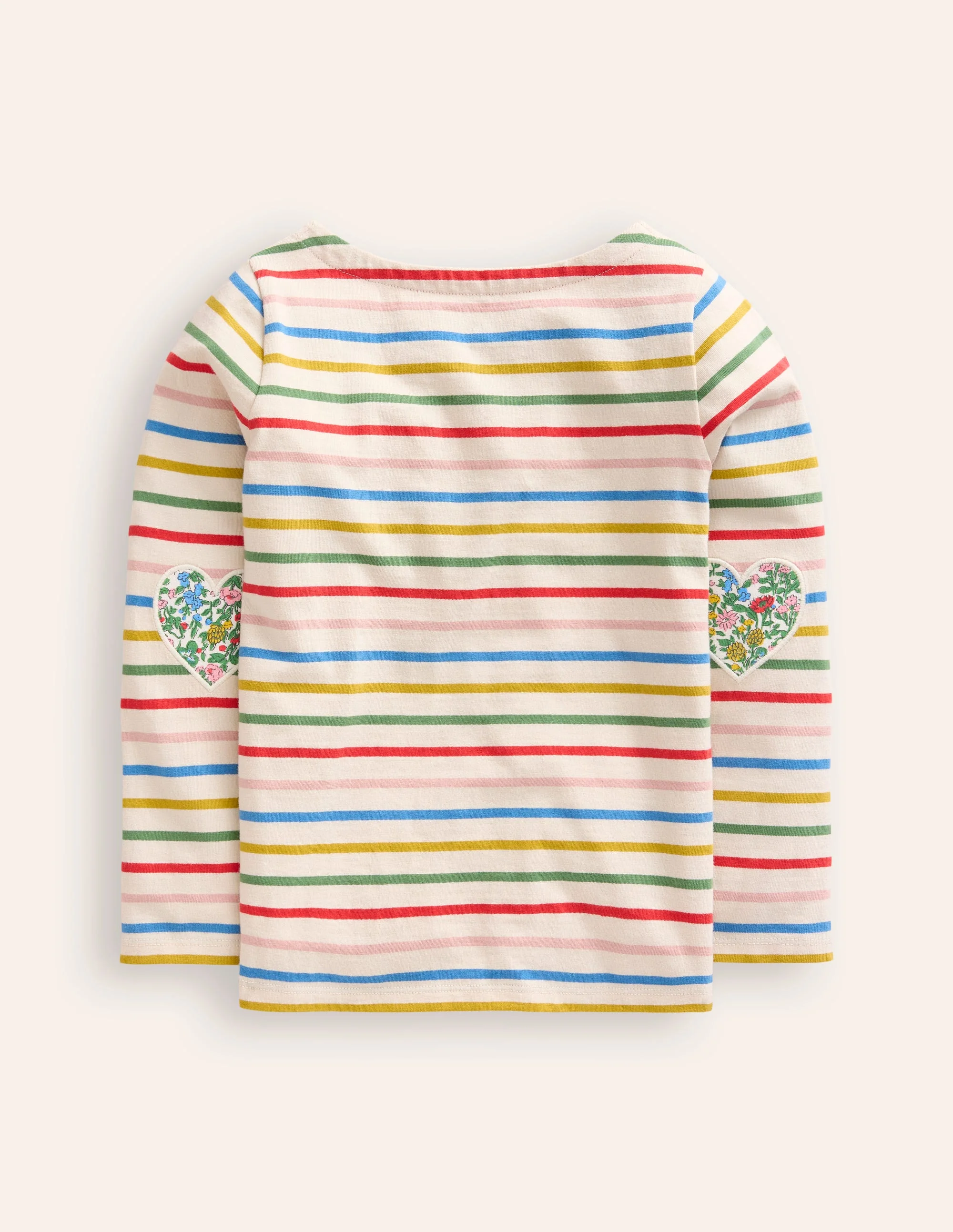 Ella Lustiges Breton-Naturweiß/Navy, Regenbogenwelle - Image 3
