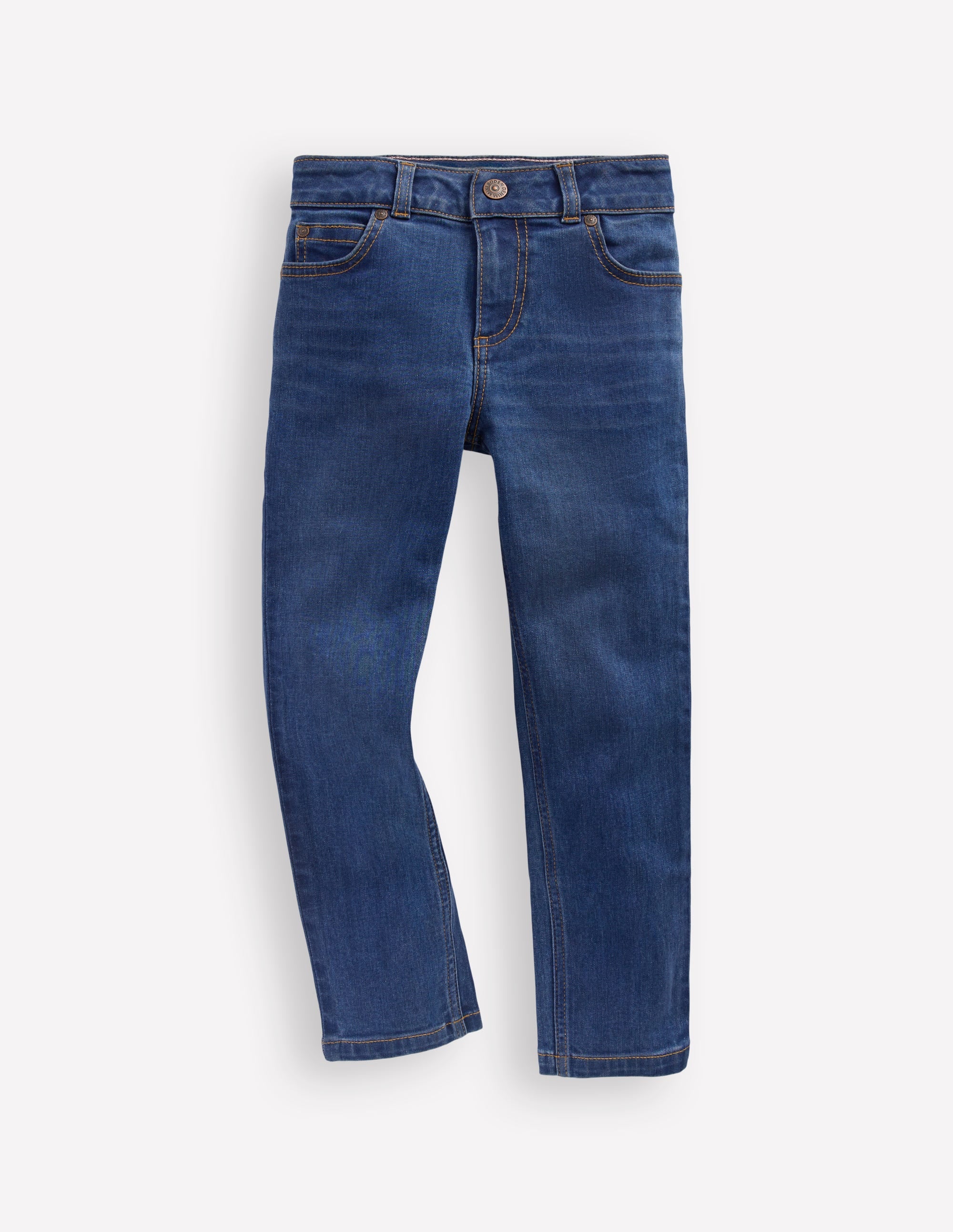 Eng anliegende Adventure-Flex-Jeans-Mittlere Mischung Denim