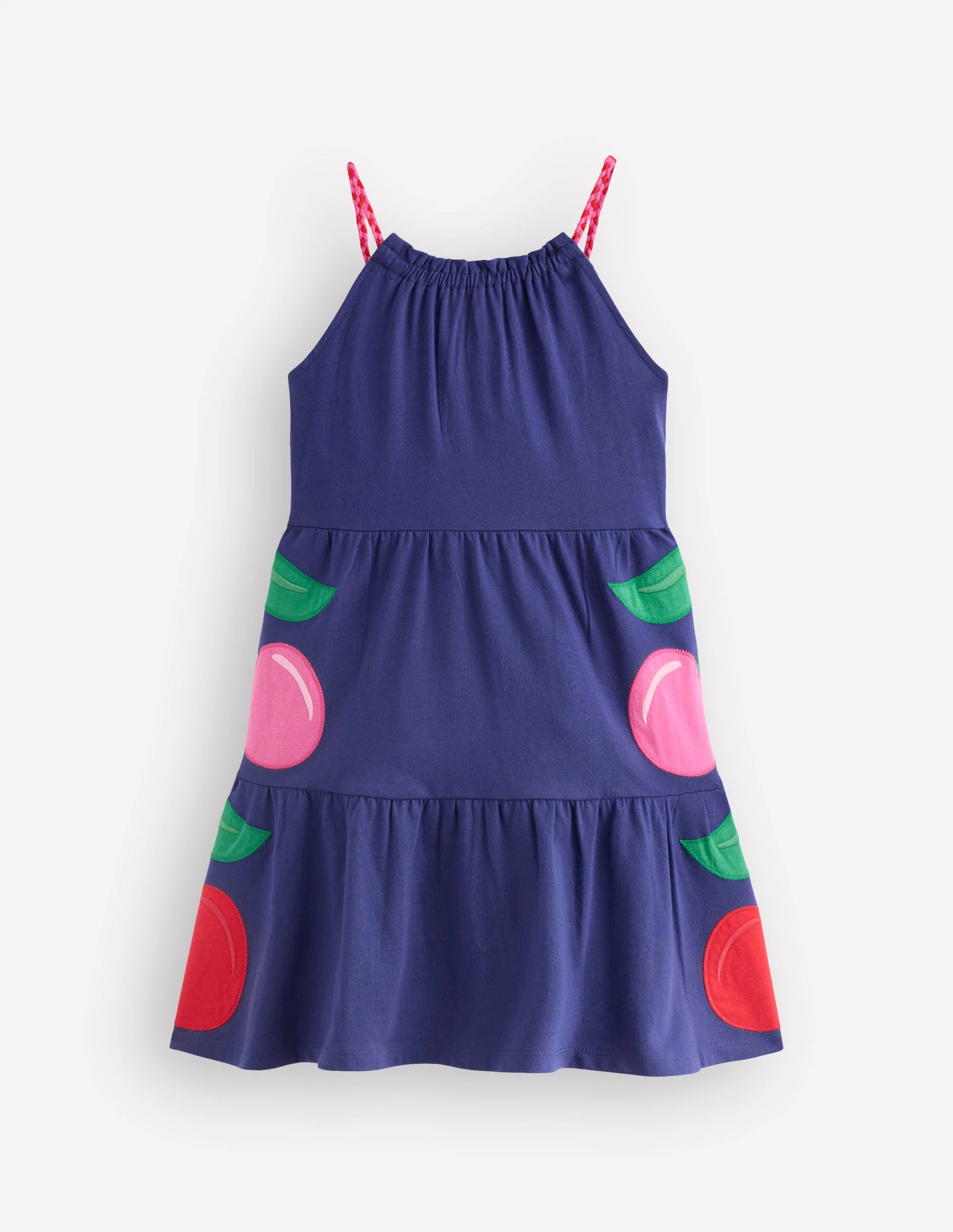 Enola Jerseykleid mit Applikation-Steuerbordblau Riesenkirschen - Image 2