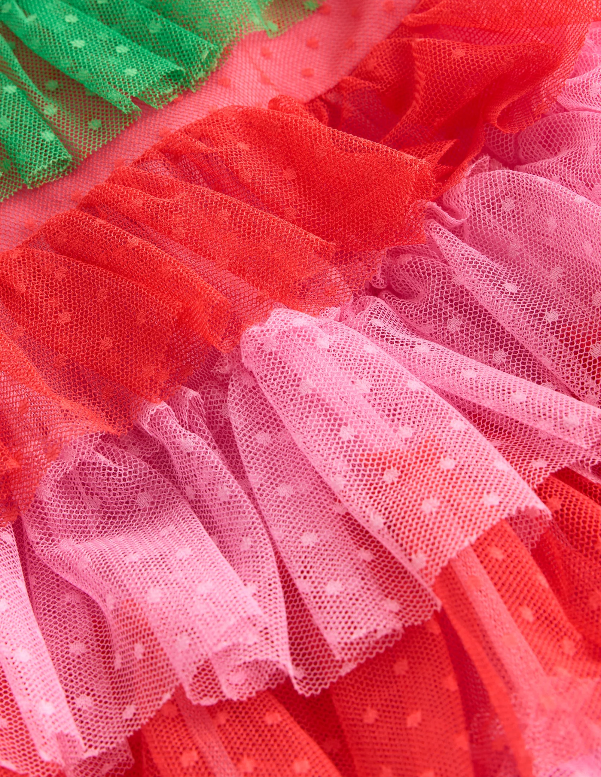 Erdbeer-Tüllkleid-Rot/Rosa - Image 3