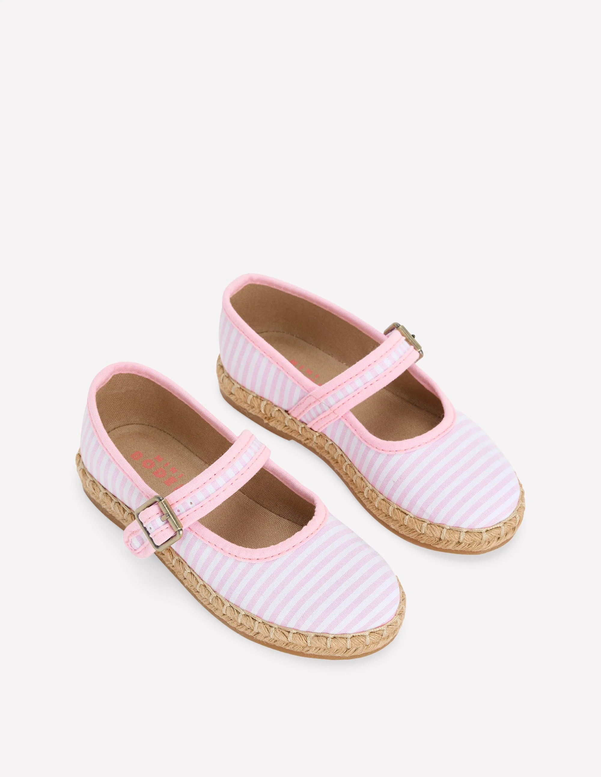Espadrilles im Mary-Janes-Stil-Strandgrasnelke Drillich Streifen - Image 2