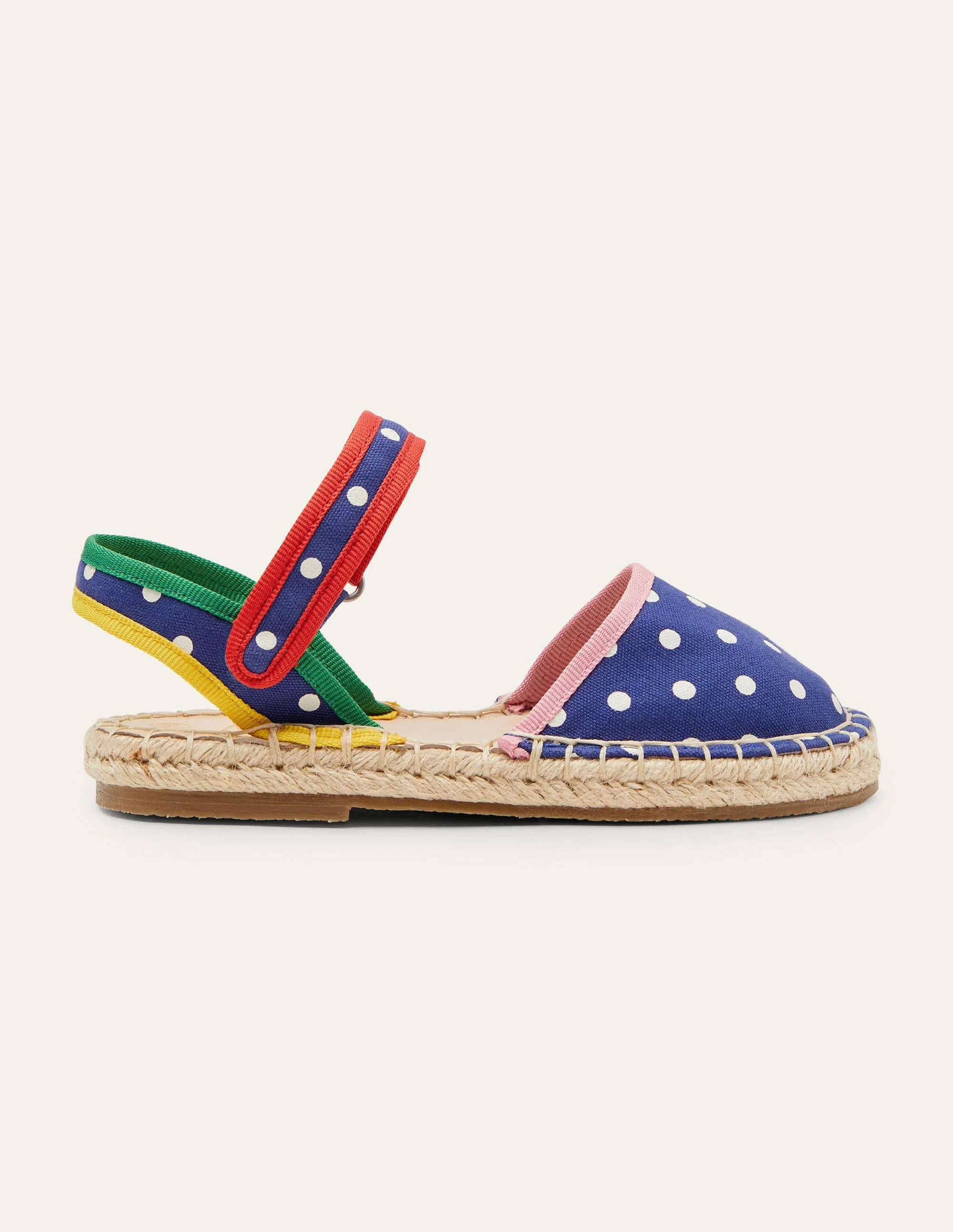 Espadrilles-Schuluniform-Navy, Getupft - Image 2