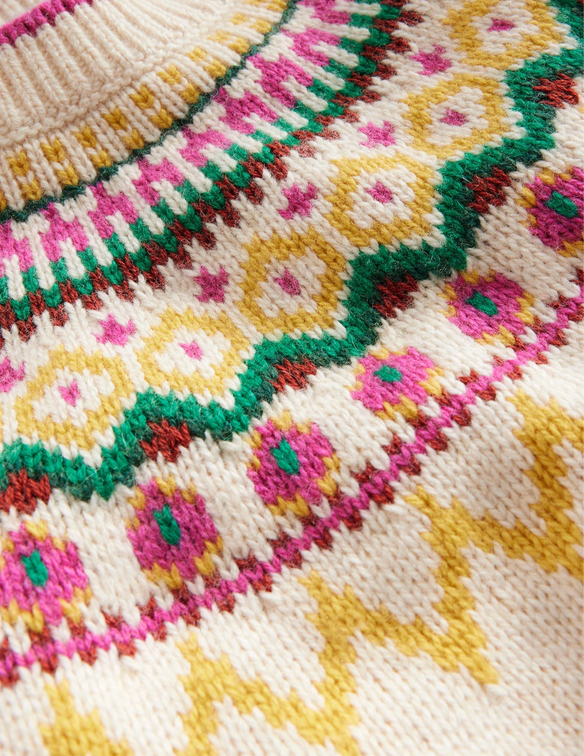 Fair-Isle-Pullover-Haferbeige Meliert - Image 3