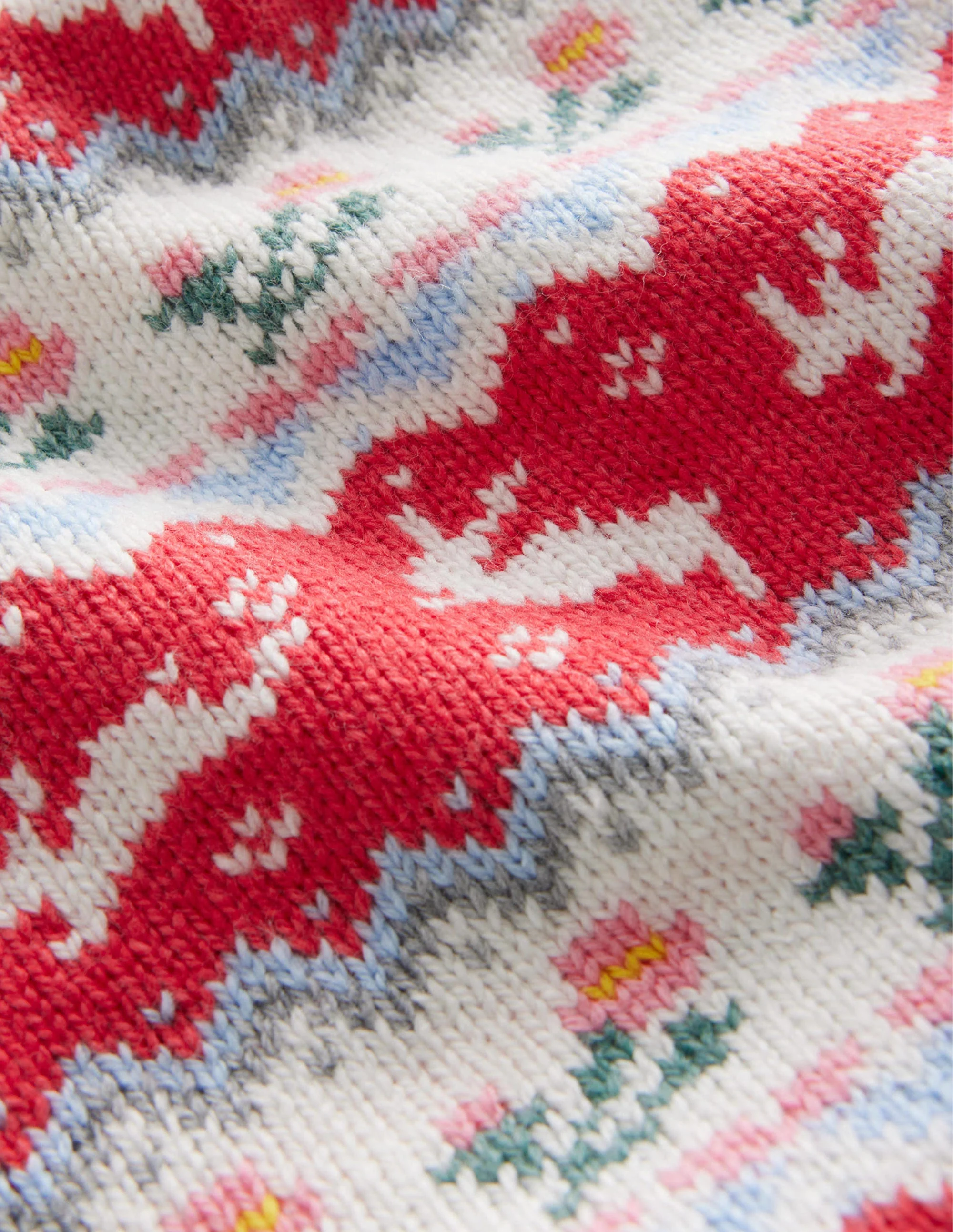 Fair-Isle-Strick-Snood-Zuckerwattenrosa - Image 3