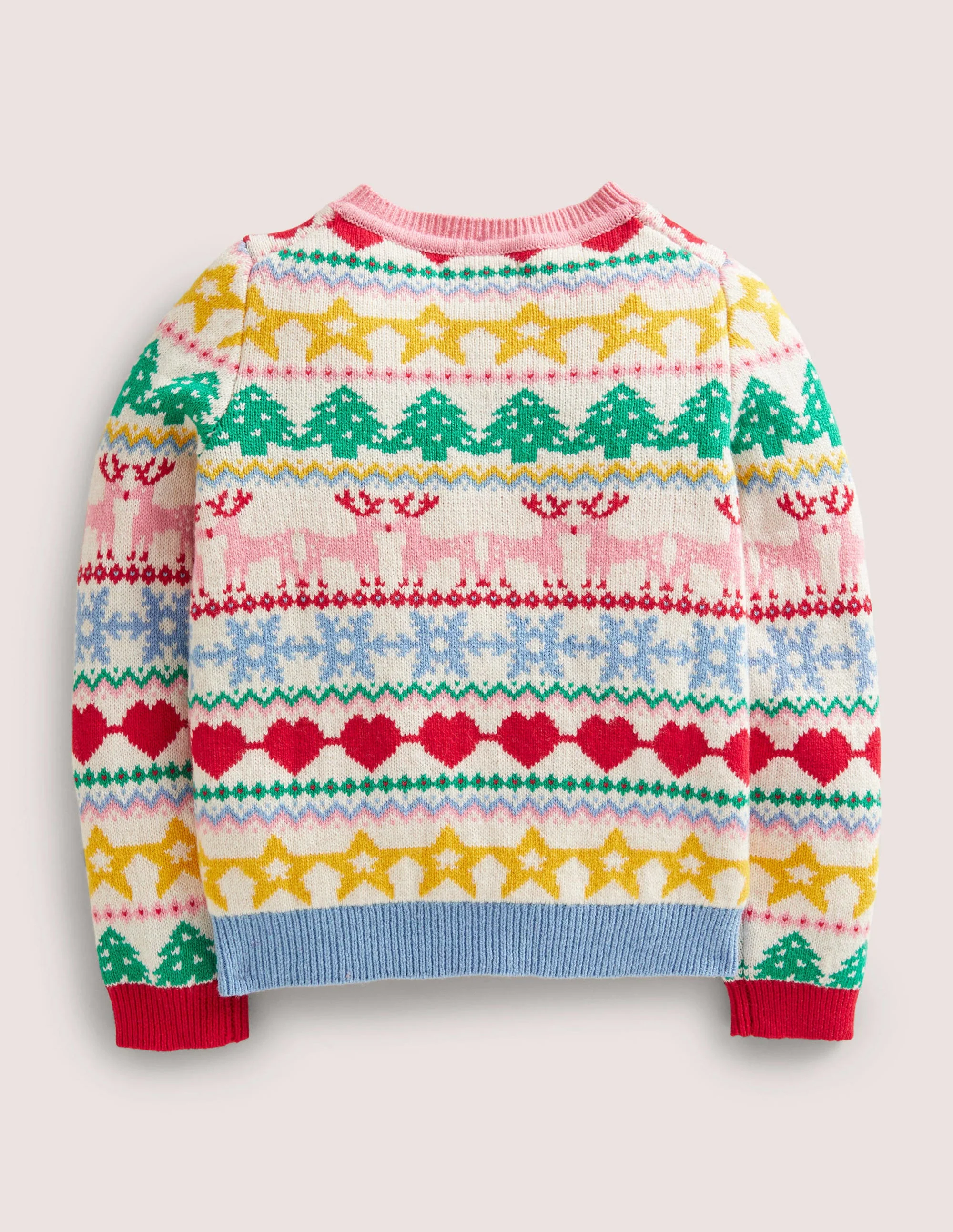 Festive Fair Isle Christmas Cardigan-Bunt, Weihnachtliches Fair-Isle-Muster - Image 2